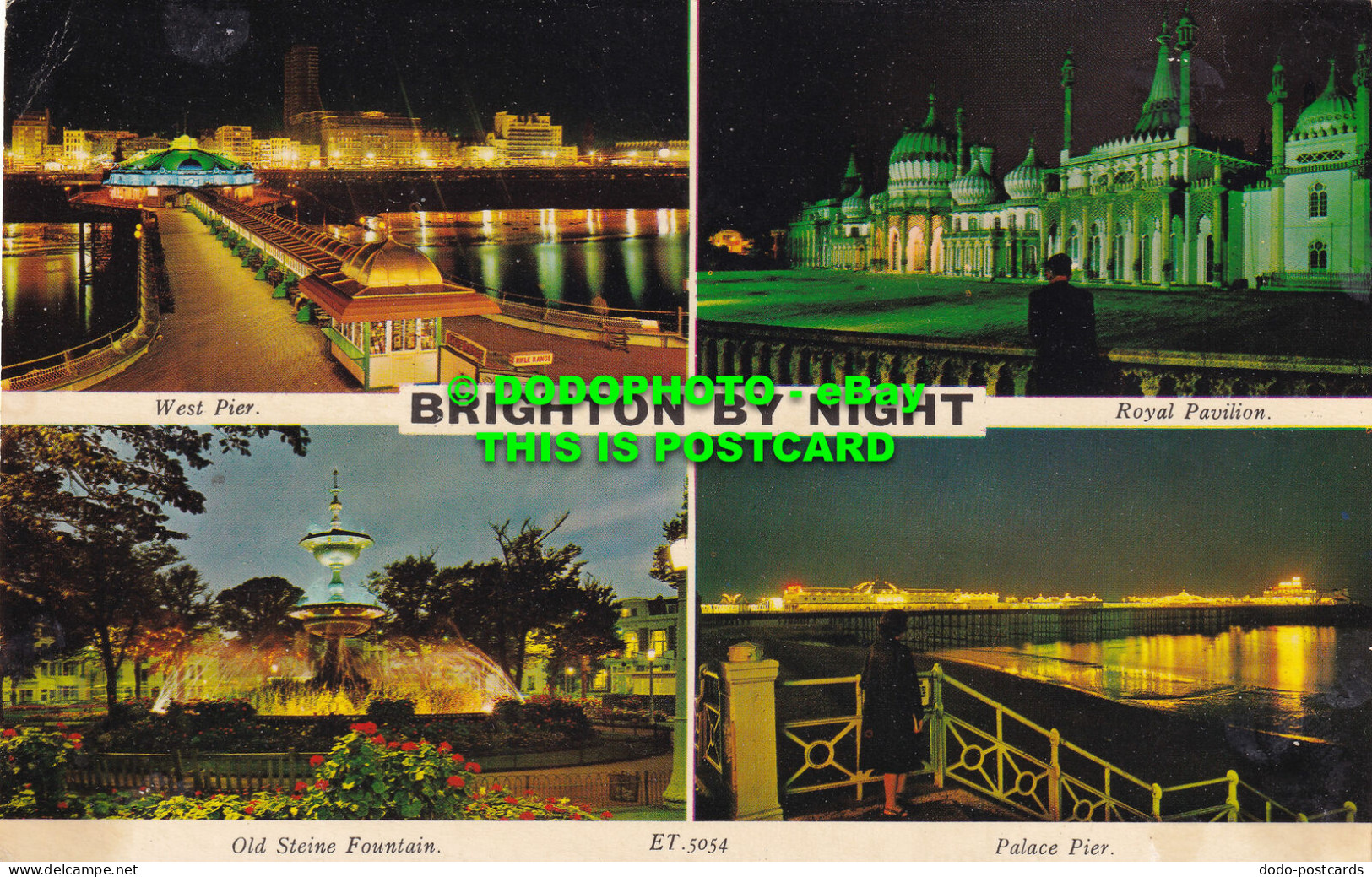 R504017 Brighton By Night. ET. 5054. Charles Skiltons Postcard Series. 1972. Mul - Welt