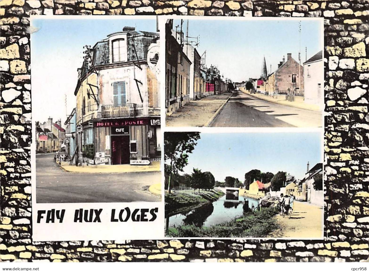 45 - SAN61585 - ...AY AUX LOGES - Rue Des Maillets - Rue Principale - Canal D'Orléans - Editions Moulin - CPSM 10x15 Cm - Autres & Non Classés