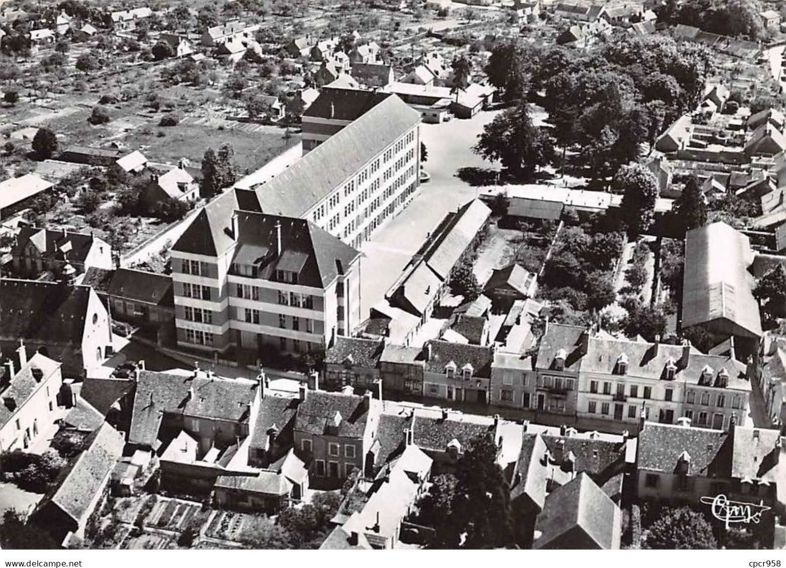 41 - SAN61574 - ROMORANTIN - Le Collège - Vue Aérienne - Combier - CPSM 10x15 Cm - Romorantin