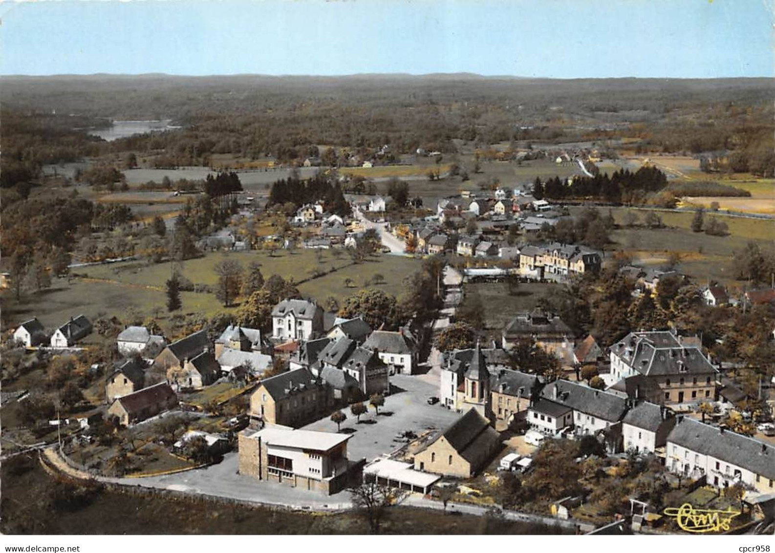 19 - SAN61521 - MARCILLAC LA CROISILLE - Vue Générale Aérienne - Combier - CPSM 10x15 Cm - Otros & Sin Clasificación