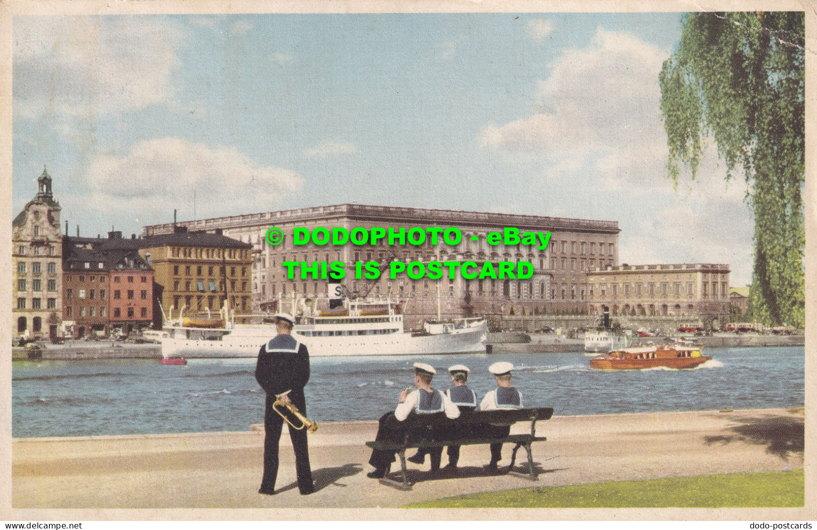 R504027 Stockholm. Slottet Fran Skeppsholmen. The Royal Palace. Ultra. 1954. Ult - Welt