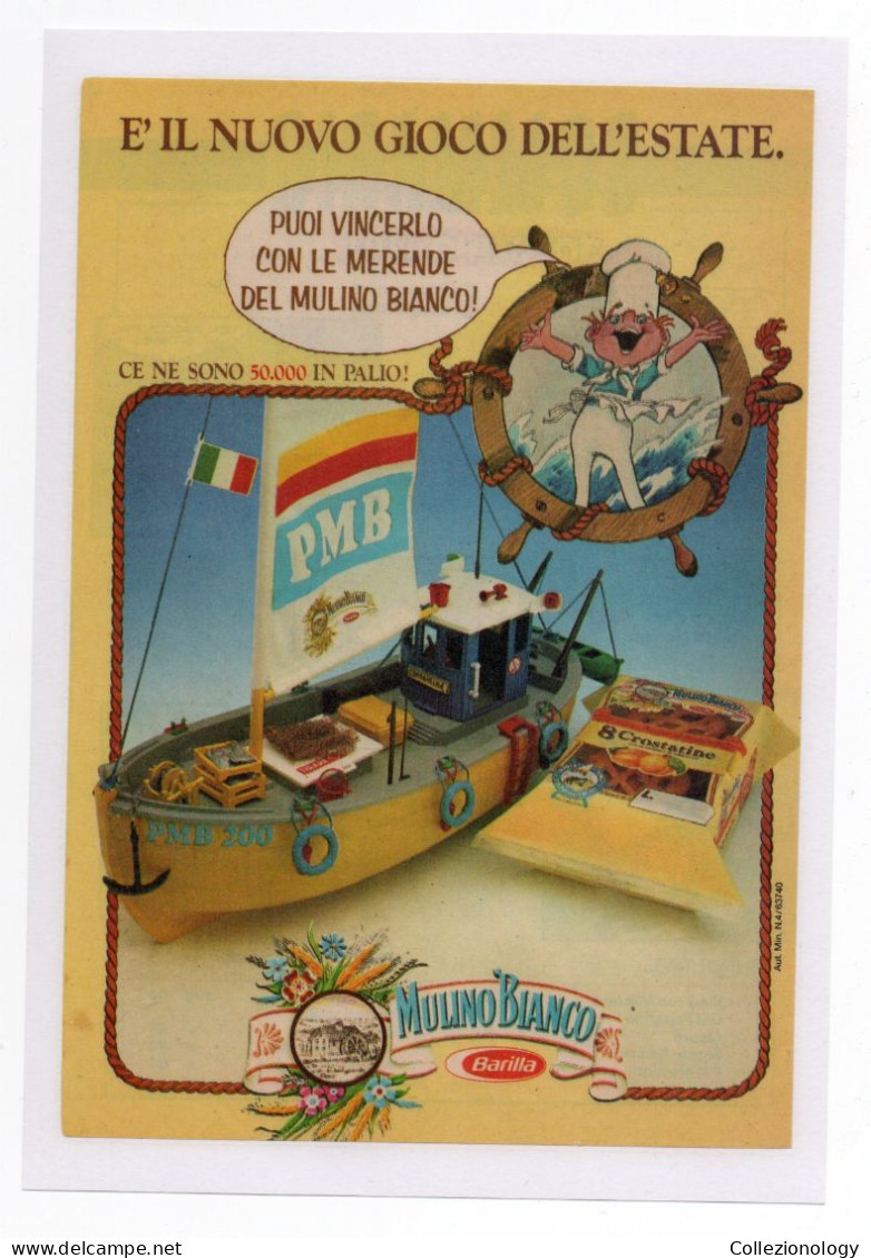 PUBBLICITA' MULINO BIANCO BARILLA CROSTATINE 1987 VINTAGE ADVERTISING RECLAME WERBUNG - Werbung