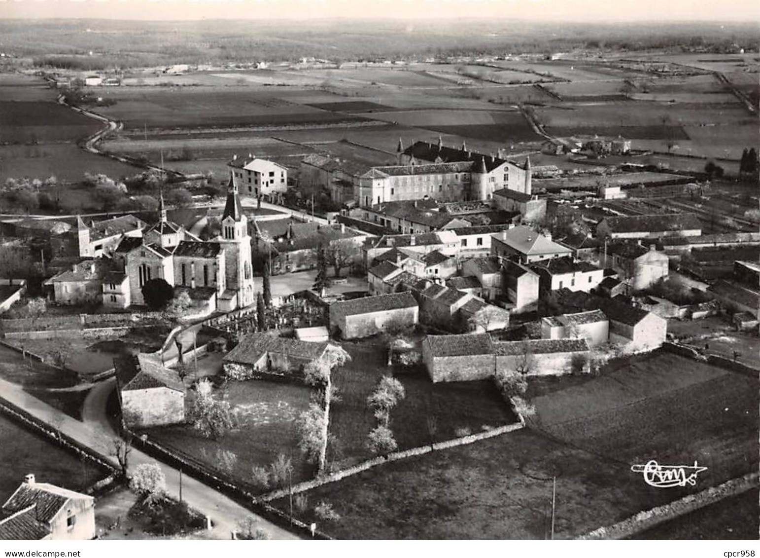 46 - SAN60710 - VAYLATS - Vue Générale Aérienne - L'Eglise Et Le Couvent - Combier 190-63 A -  CPSM 10x15 Cm - Autres & Non Classés