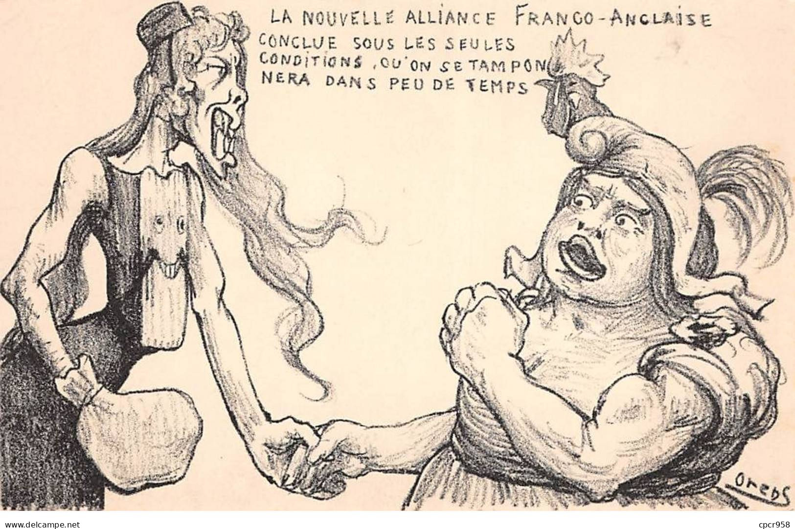 Illustrateur - N°86224 - Orens - La Nouvelle Alliance Franco-Anglaise ... Dans Peu De Temps - Orens