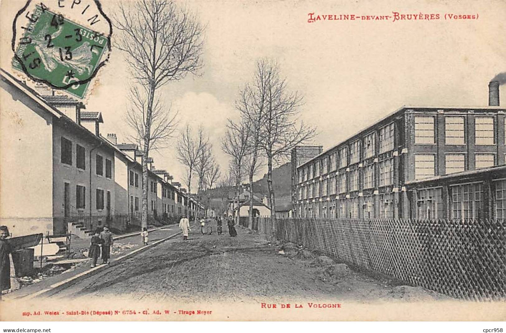 88-AM22635.Laveline Devant Bruyères.Rue De La Vologne - Autres & Non Classés