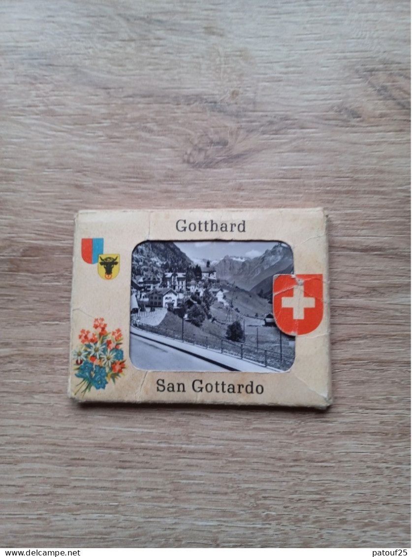 Ancienne Pochette Touristique San Gottardo Gotthard Suisse 10 Vues Noir Et Blanc - Sonstige & Ohne Zuordnung