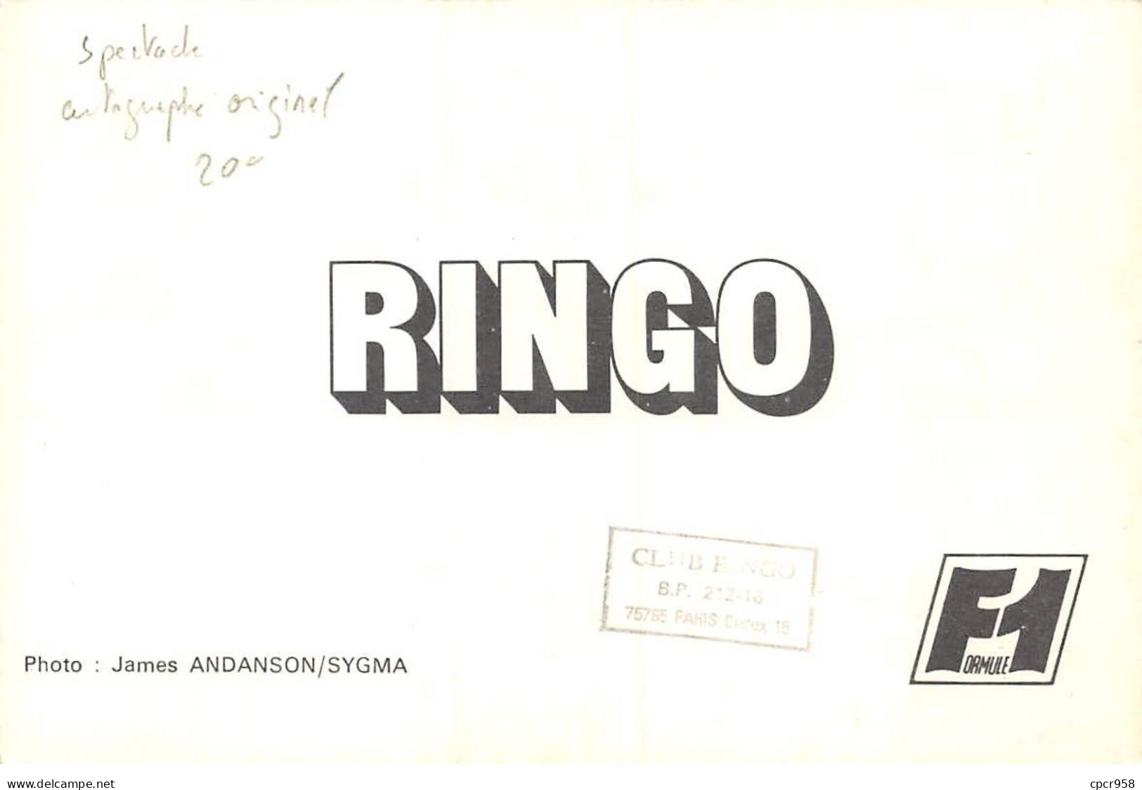 Musique - N°86807 - Ringo - Carte Avec Autographe - Music And Musicians