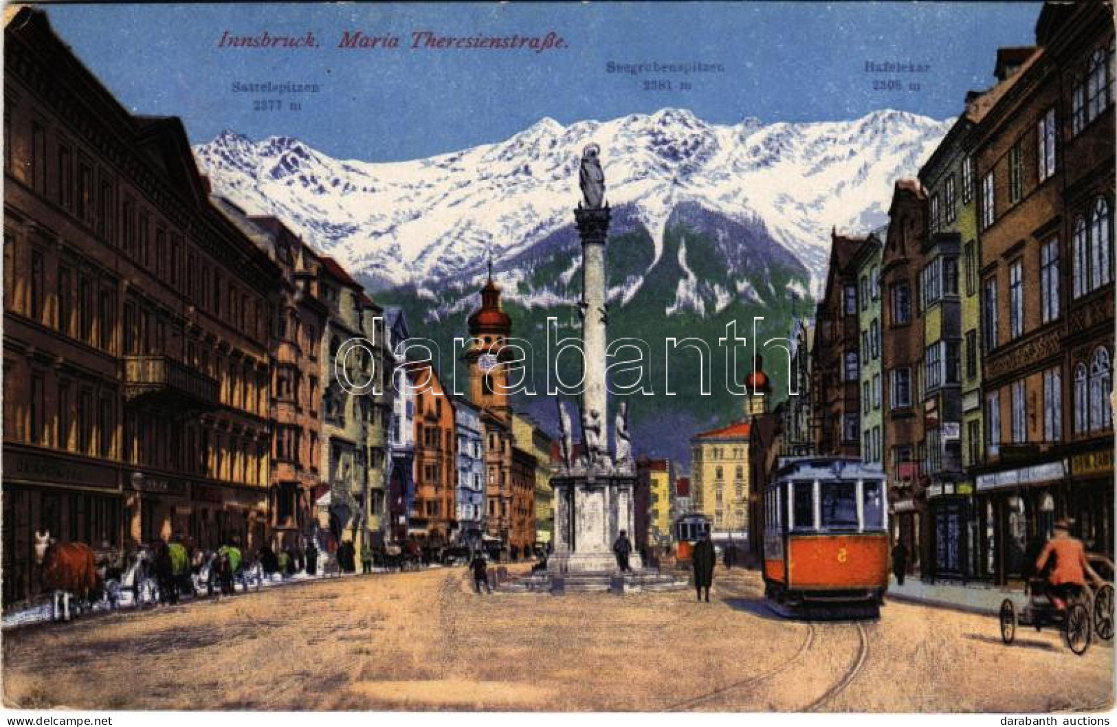 T2/T3 1917 Innsbruck (Tirol), Maria Theresienstraße / Street View, Tram (EK) - Unclassified