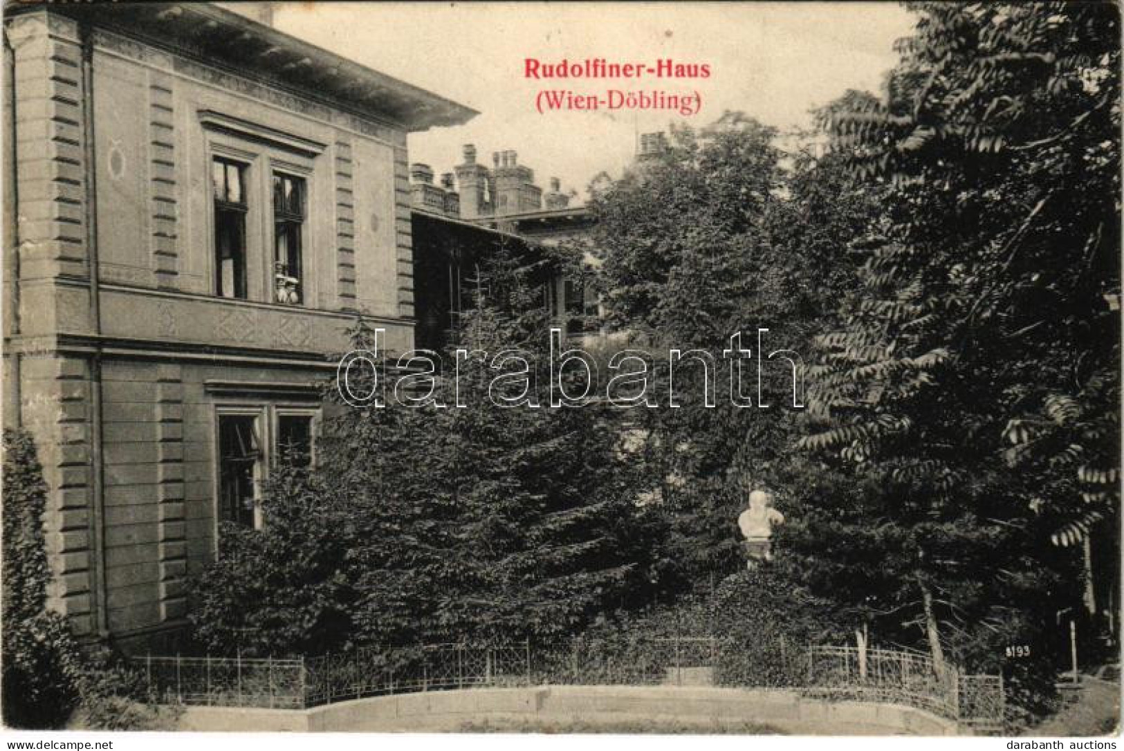 T2/T3 1906 Wien, Vienna, Bécs XIX. Döbling, Rudolfiner-Haus (surface Damage) - Non Classés