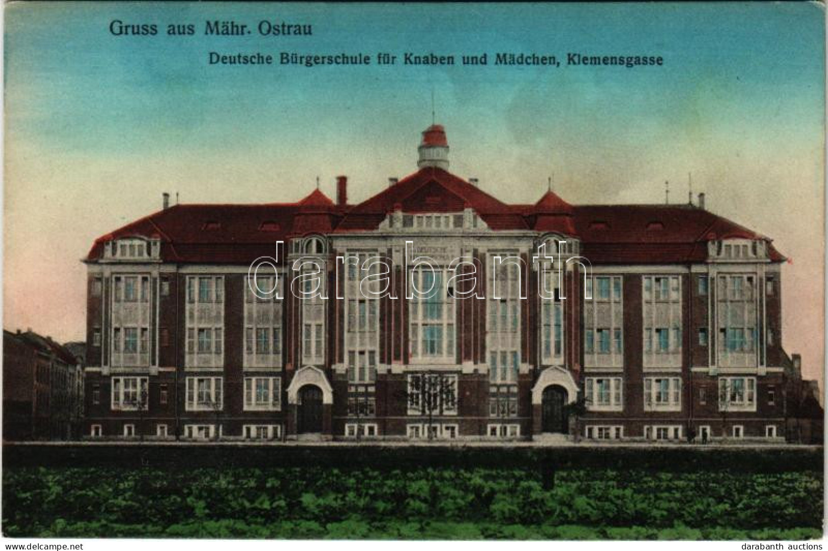 ** T2/T3 Ostrava, Moravská Ostrava, Mährisch Ostrau; Deutsche Bürgerschule Für Knaben Und Mädchen, Klemensgasse / German - Ohne Zuordnung