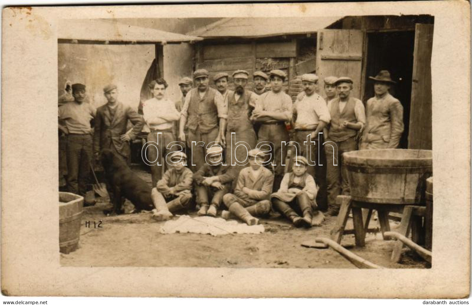 T3 1909 Praha, Prag; Workers Group Photo (fa) - Non Classés