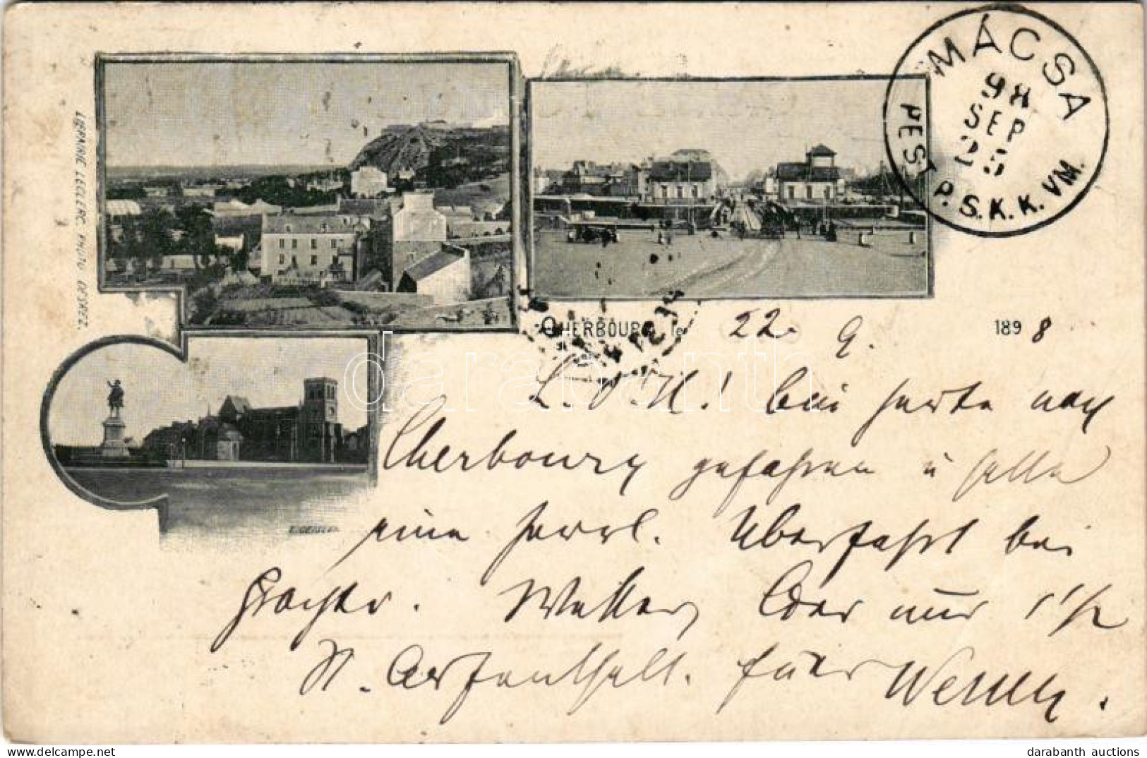 T3/T4 1898 (Vorläufer) Cherbourg-en-Cotentin, Cherbourg; Multi-view Postcards - Sin Clasificación