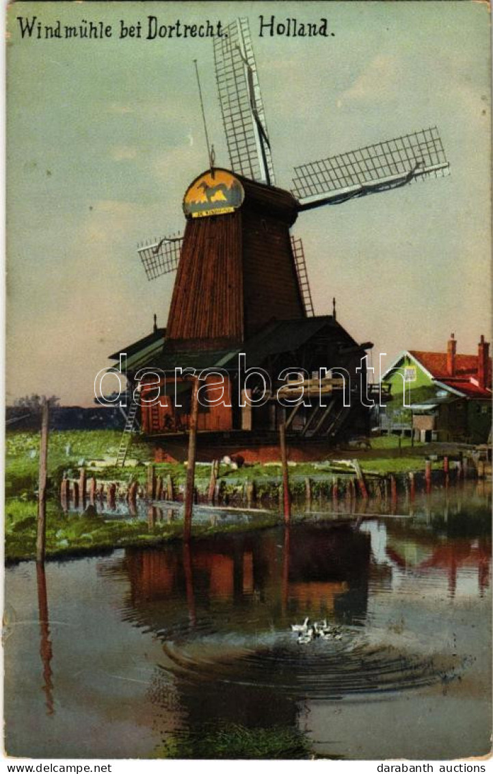 T3 1909 Dordrecht, Windmühle Bei Dortrecht / Windmill (EK) - Non Classés