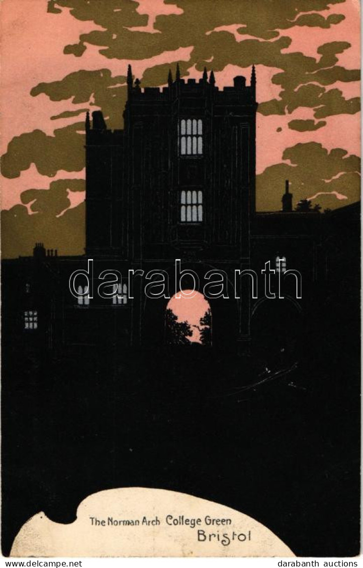* T2/T3 Bristol, The Norman Arch College Green. Stewart & Woolf Series No. 377. Art Nouveau (fl) - Zonder Classificatie