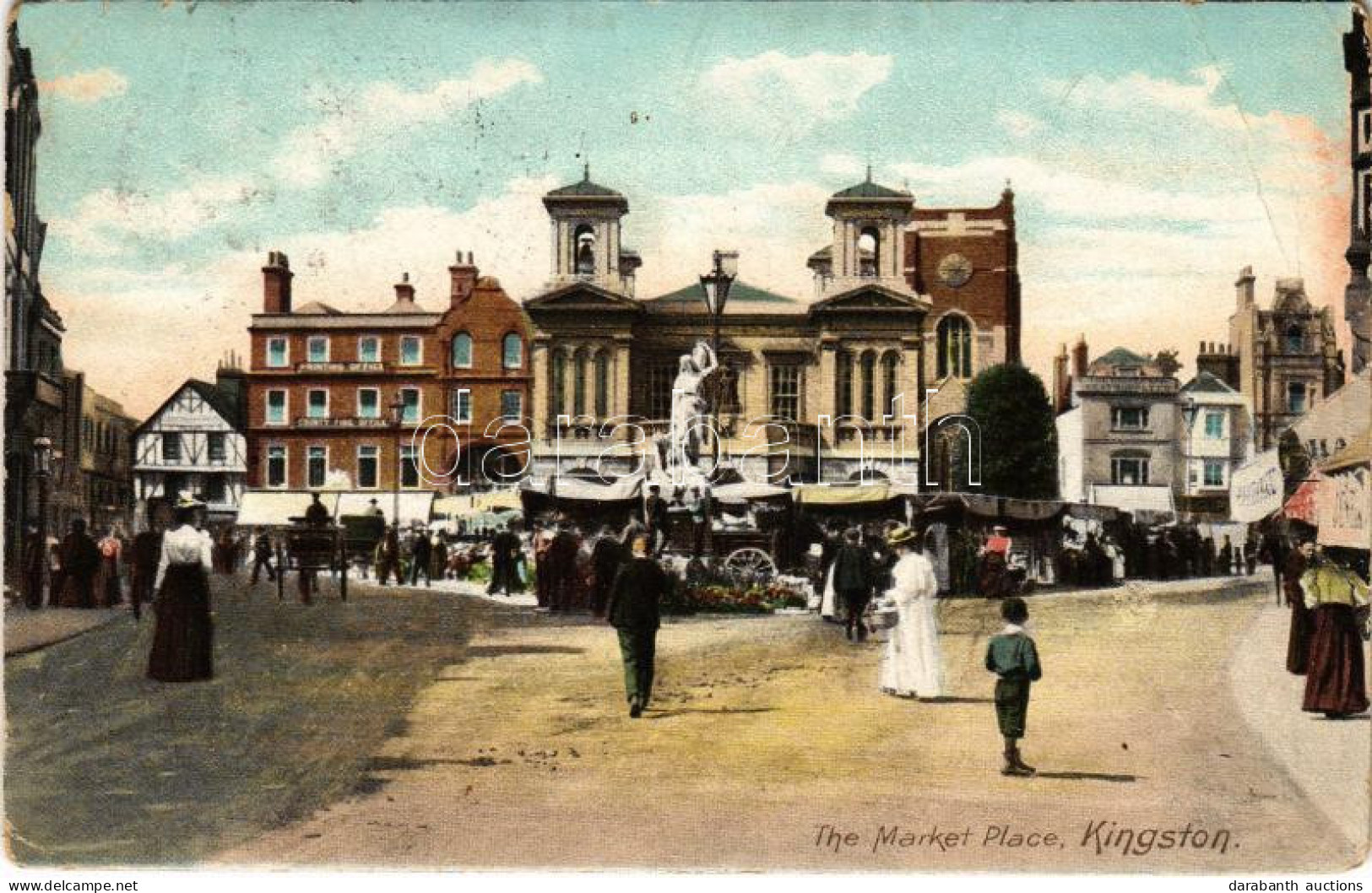 * T3 1906 Kingston Upon Thames, The Market Place (EB) - Non Classés