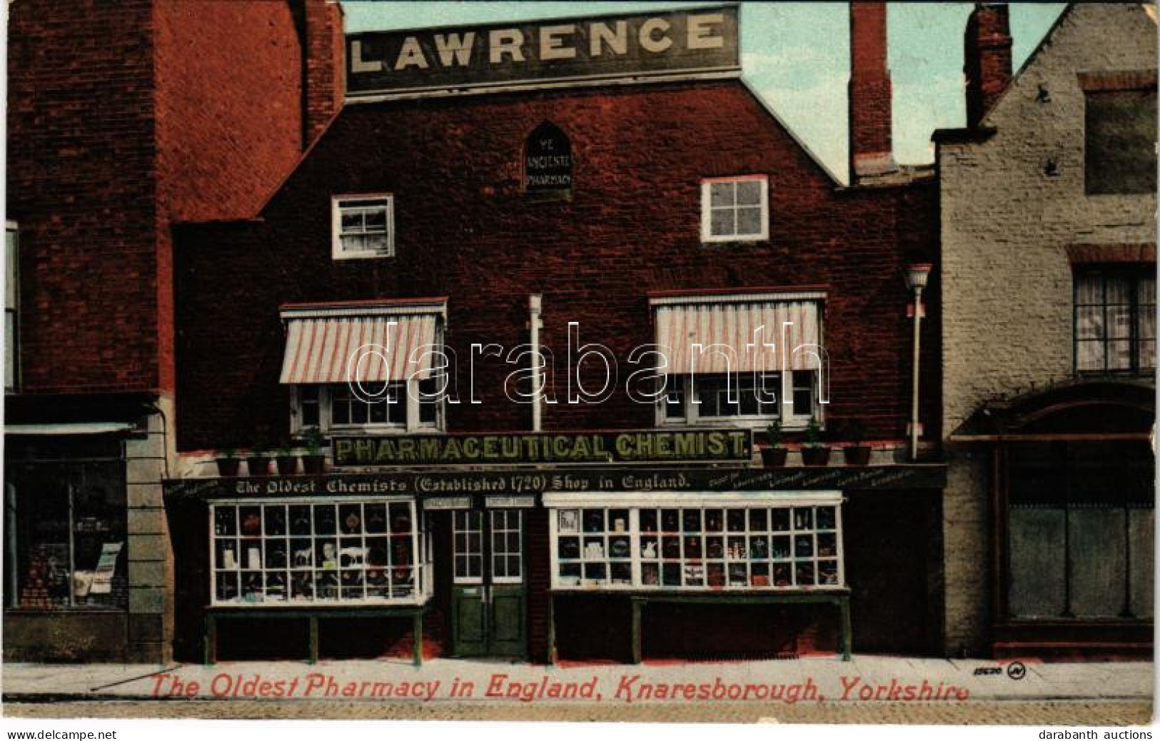 * T2/T3 Knaresborough, Lawrence Pharmaceutical Chemist. The Oldest Pharmacy In England (established 1720) (EK) - Zonder Classificatie