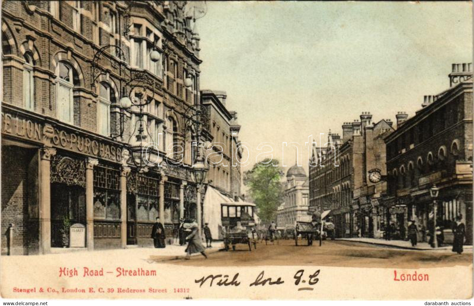 T2/T3 1905 London, Streatham, High Road, Shops - Non Classés