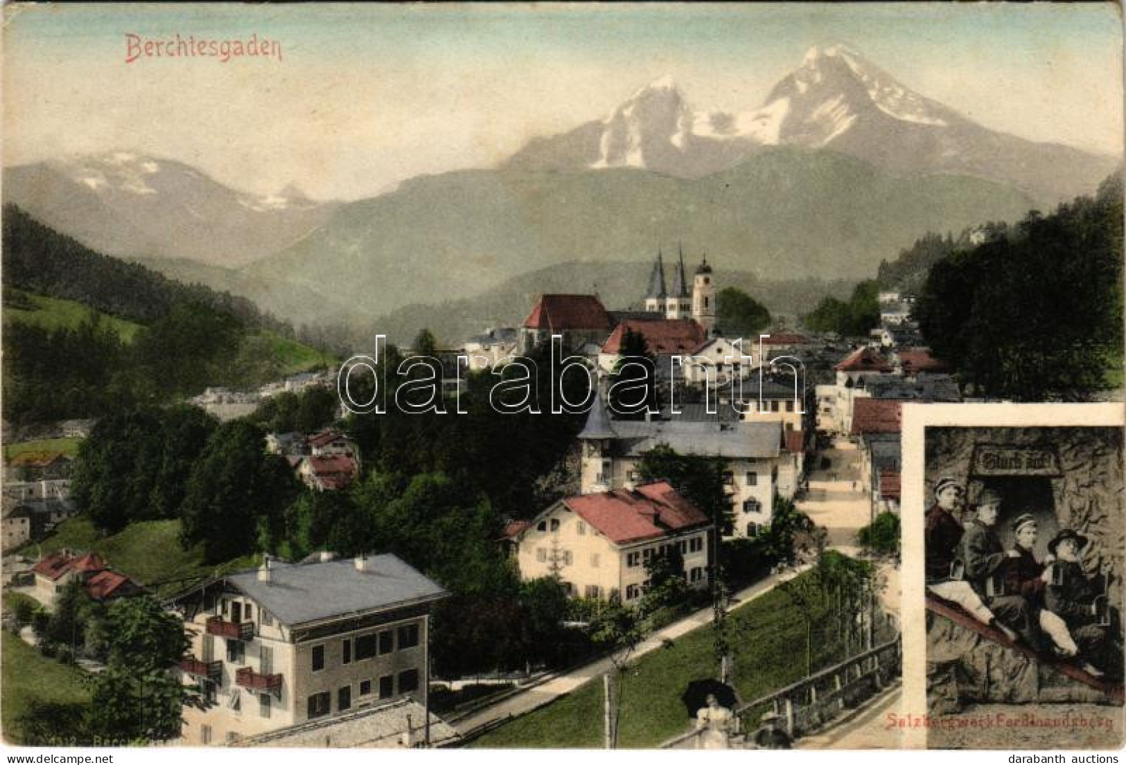 ** T2/T3 Berchtesgaden, Berchtsgoan; Salzbergwerk Ferdinandsberg / General View, Salt Mine, Miners - Zonder Classificatie