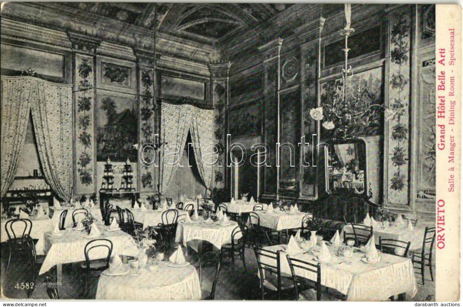 ** T2 Orvieto, Grand Hotel Belle Arti, Salle A Manger / Dining Room Interior - Ohne Zuordnung