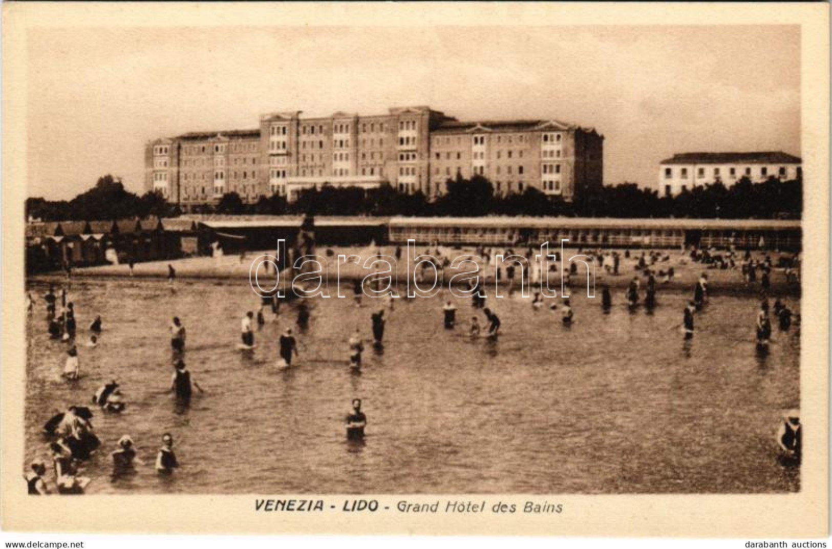 ** T2/T3 Venezia, Venice; Lido, Grand Hotel Des Bains / Beach, Bathers (EK) - Unclassified