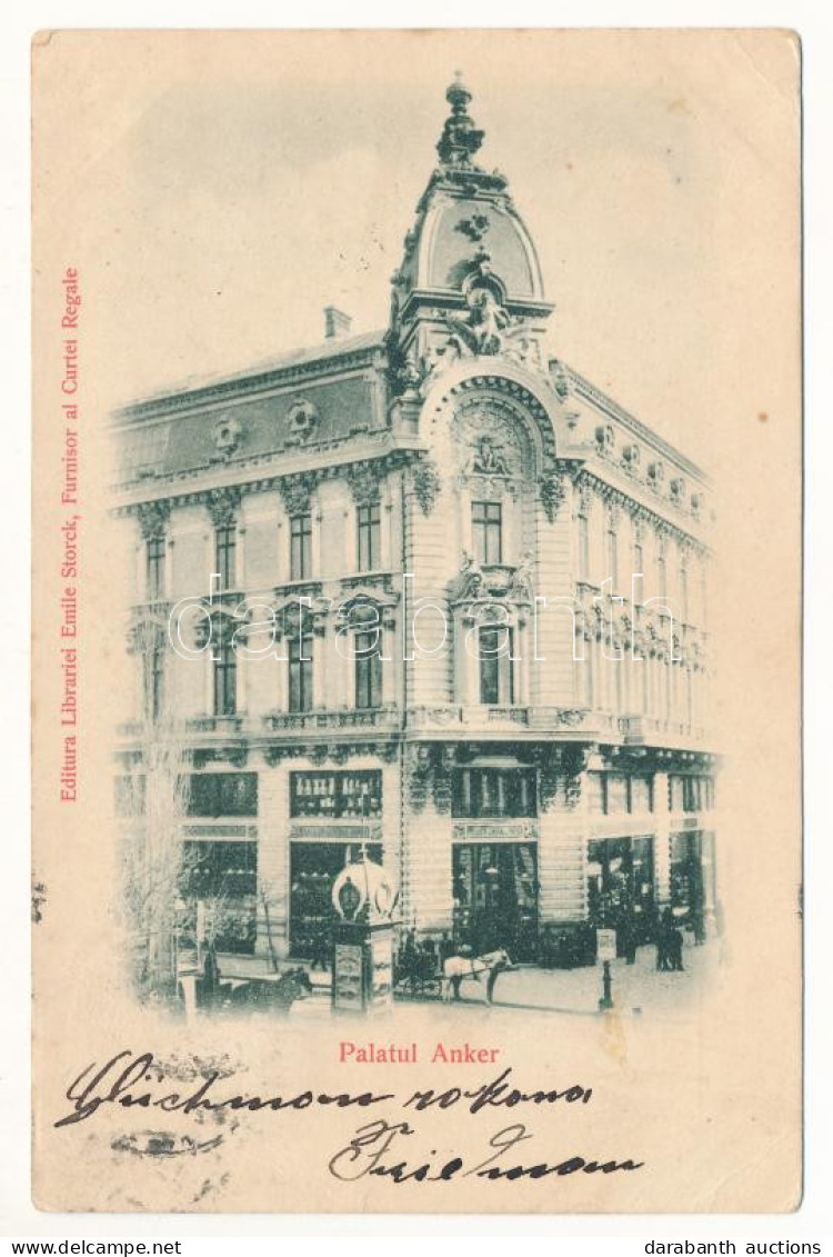 * T3 1899 (Vorläufer) Bucharest, Bukarest, Bucuresti, Bucuresci; Palatul Anker (demolished In 1939) (Rb) - Sin Clasificación