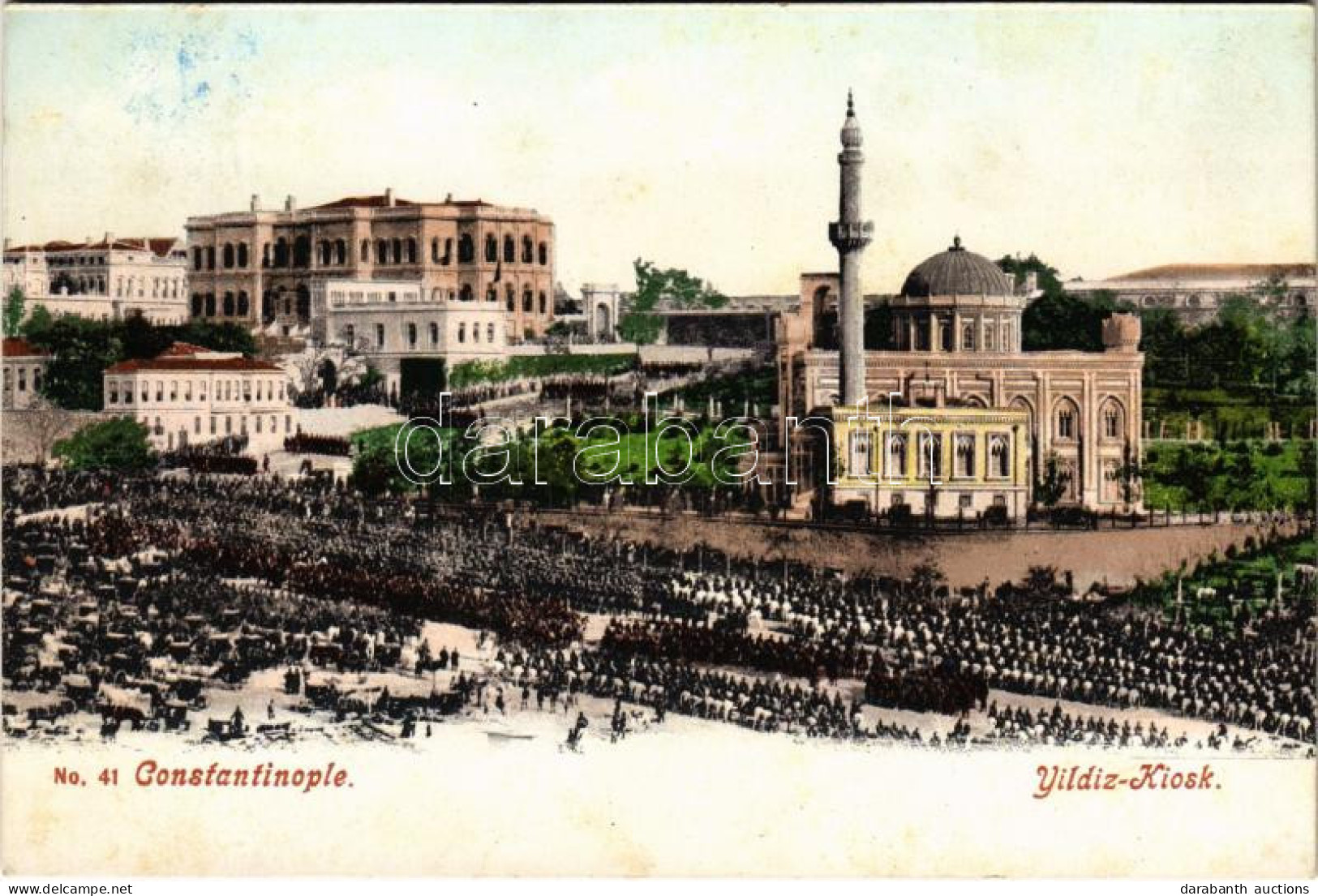 ** T2/T3 Constantinople, Istanbul; Yildiz Kiosk / Military Parade, Market (fl) - Non Classés