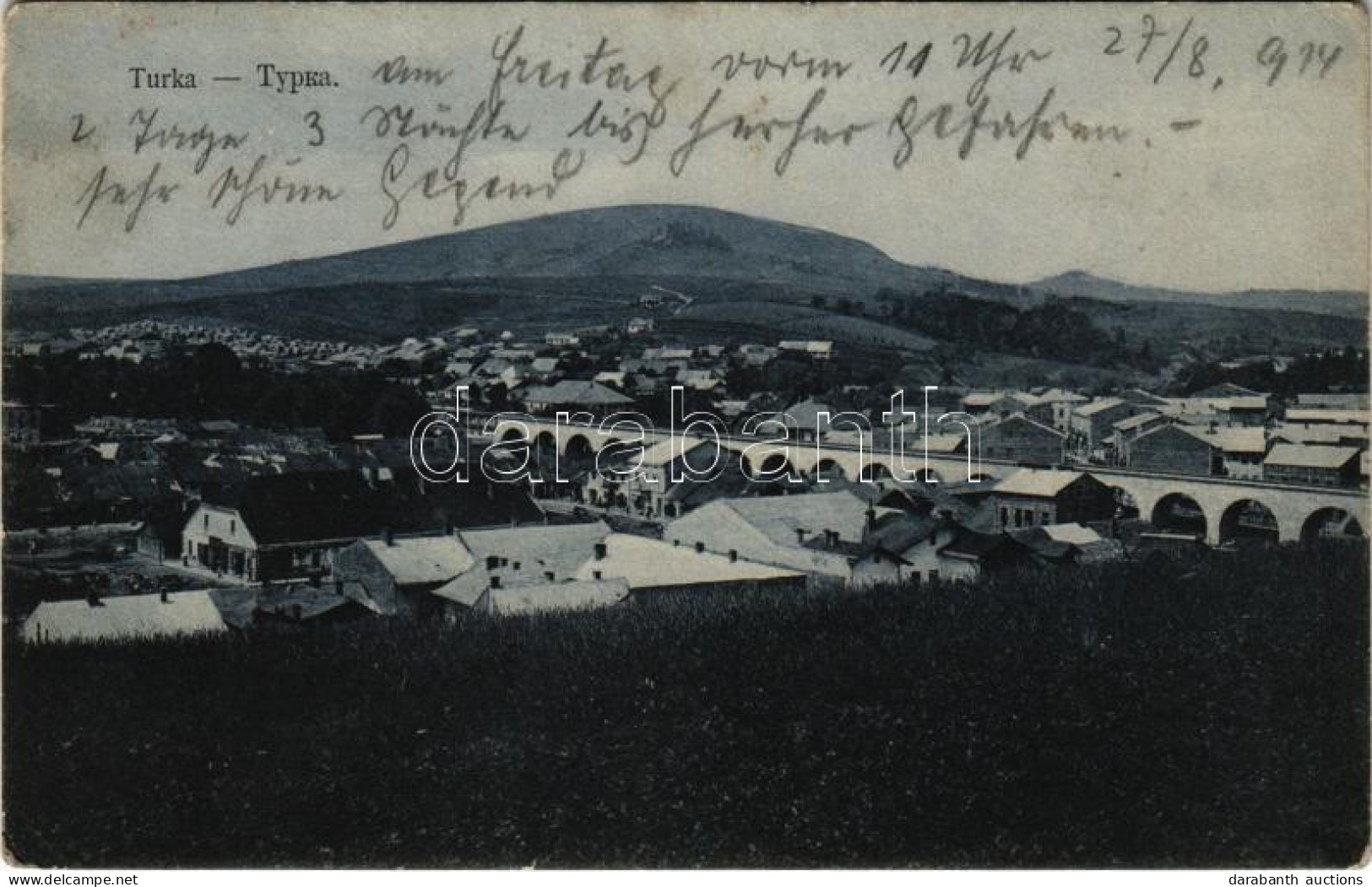 T2/T3 1914 Turka, General View, Railway Bridge (EK) - Ohne Zuordnung