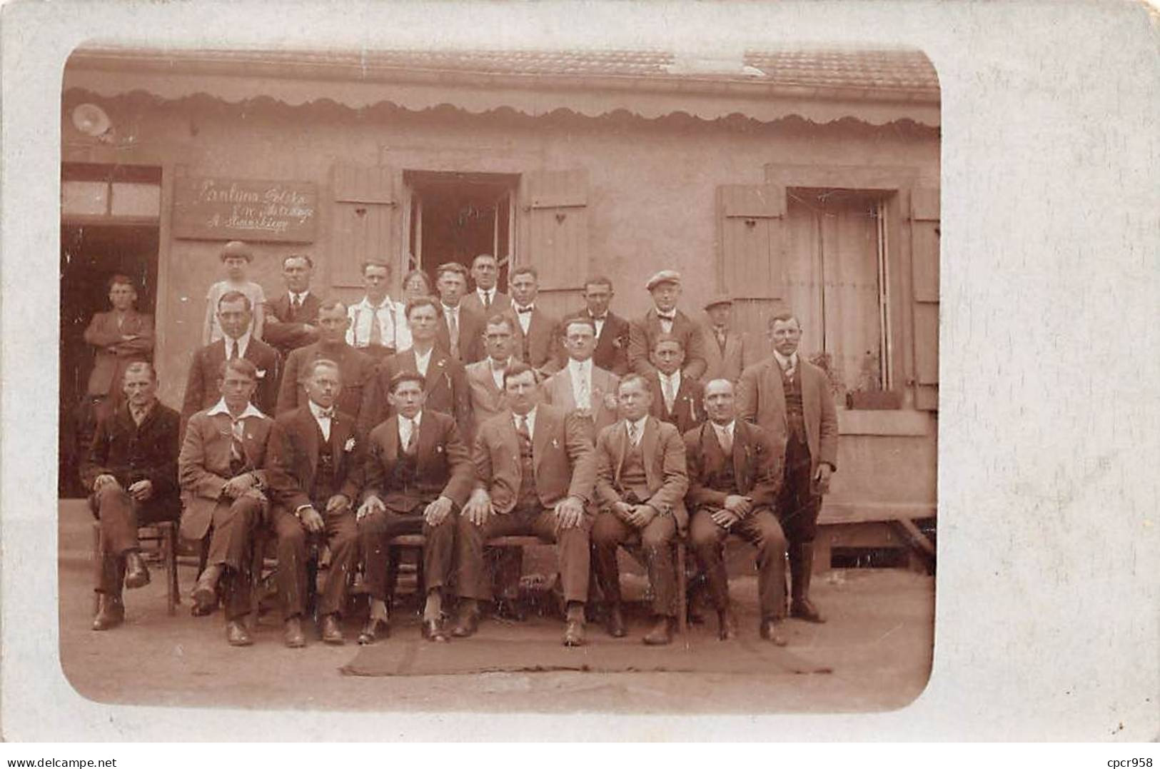 Pologne - N°86885 - Metzange ??? St. Slicinkirgo ??? - Hommes - Carte Photo - Polen