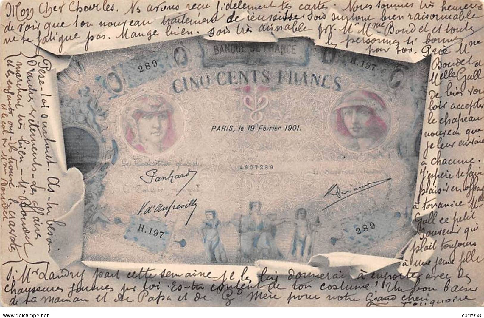Représentation Monnaie - N°86866 - Billet De Cinq Cents Francs - Münzen (Abb.)