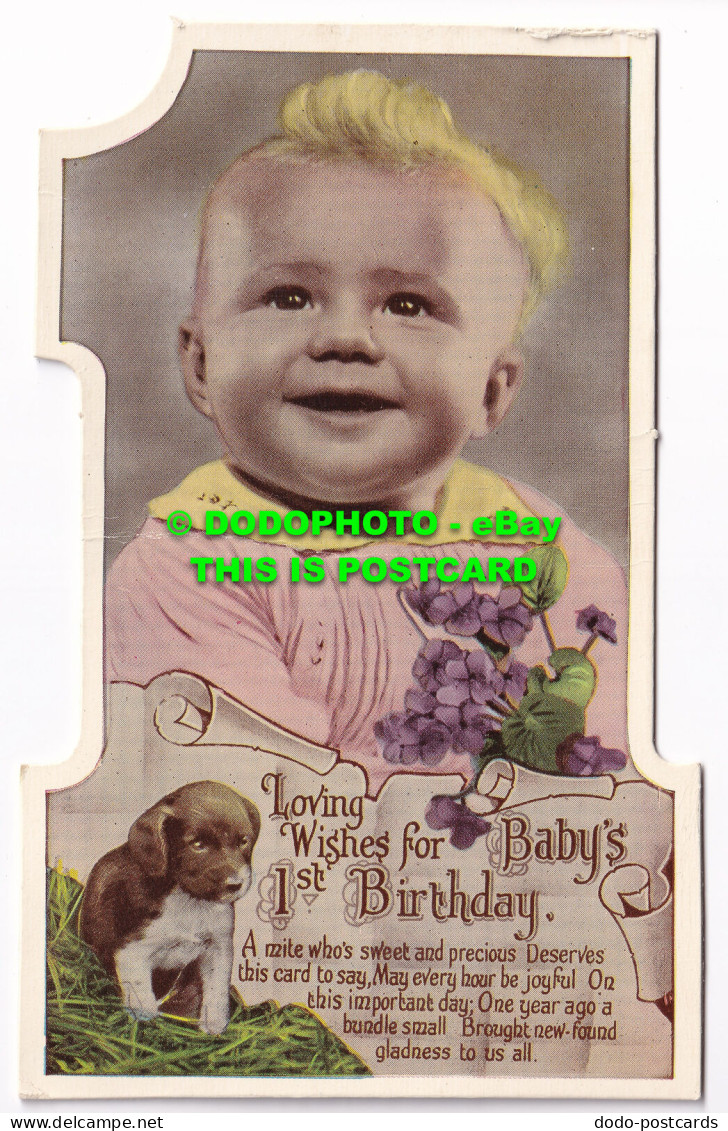 R504051 Loving Wishes For Babys 1st Birthday. A Mite Whos Sweet And Precious Des - Welt