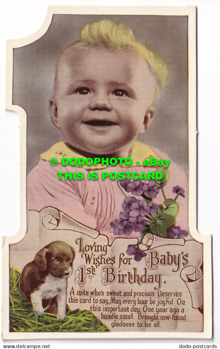 R504052 Loving Wishes For Babys 1st Birthday. A Mite Whos Sweet And Precious Des - Welt