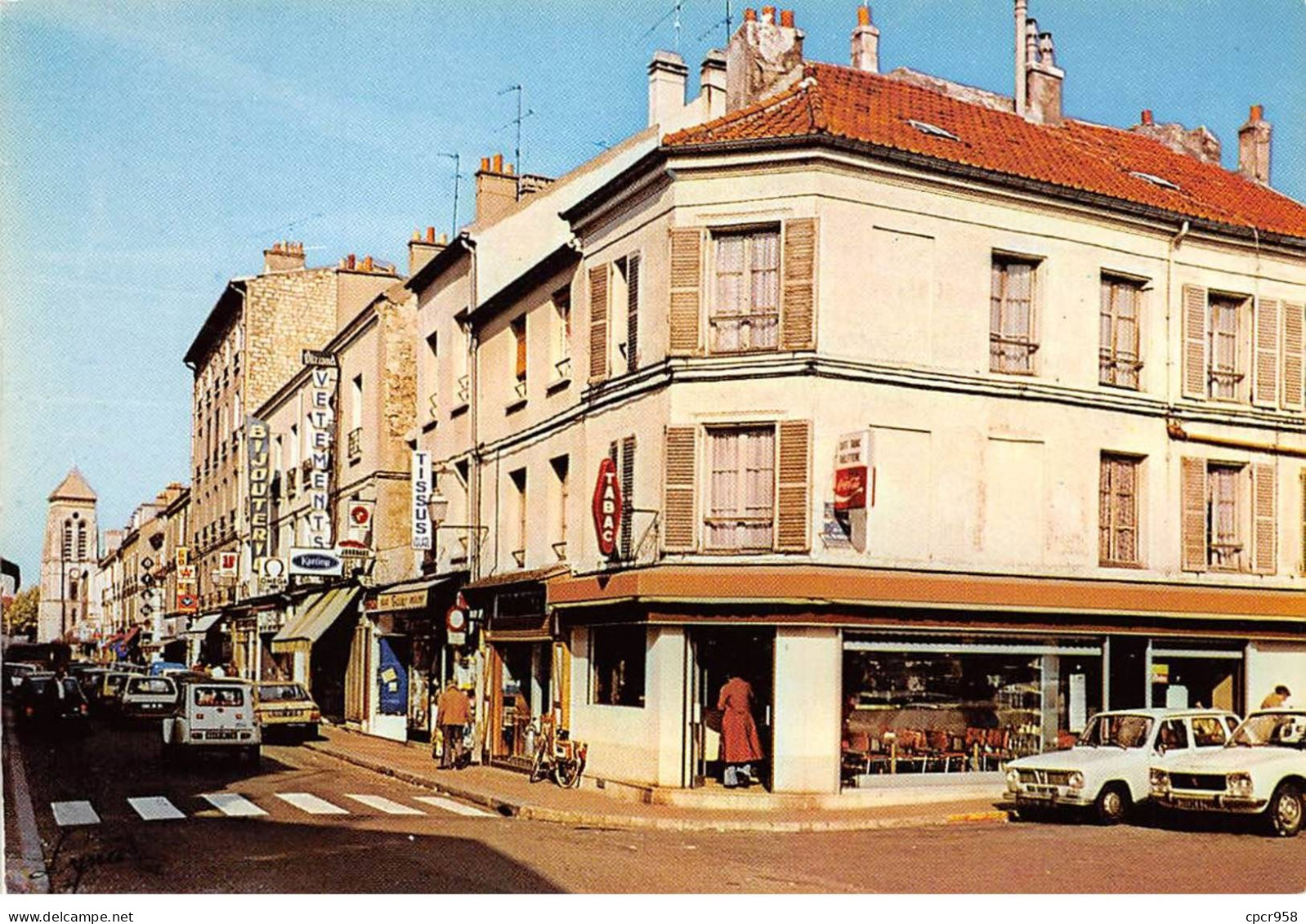 94 - SAN61371 - CRETEIL - Tabac Au Bon Coin - Rue Général Leclerc - Abeille Cartes - CPSM 10x15 Cm - Creteil