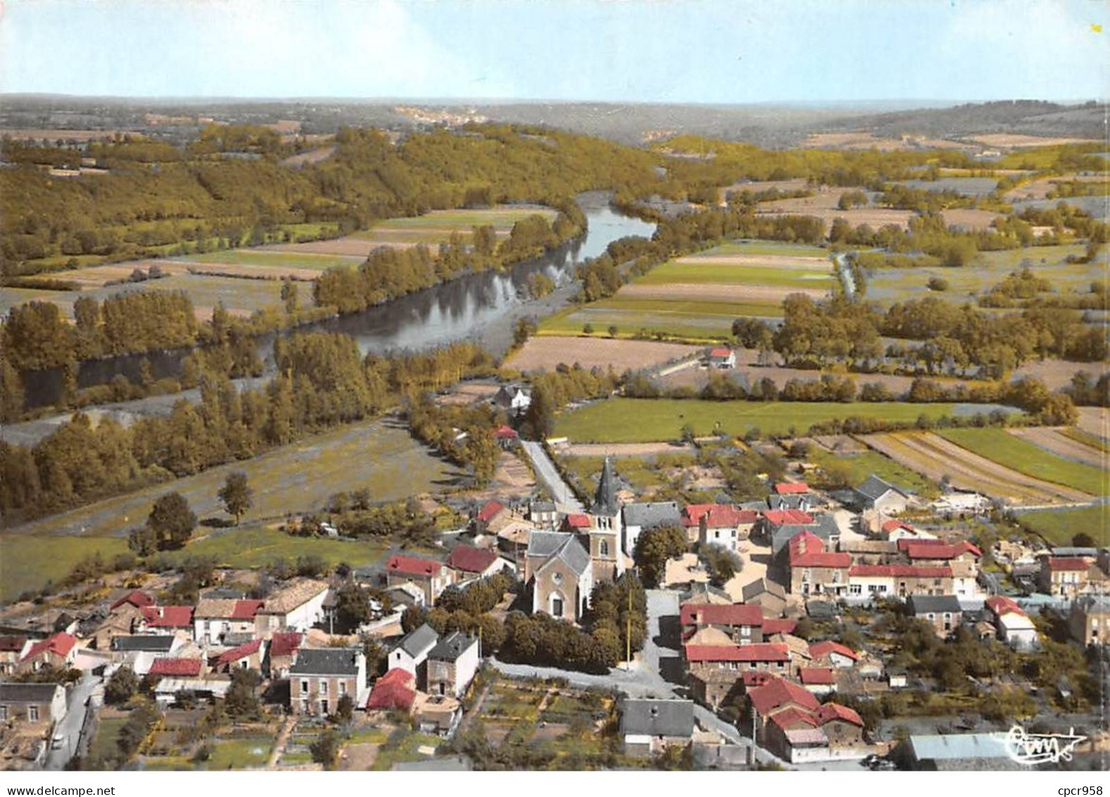 86 - SAN61281 - MOUSSAC SUR VIENNE - Vue Générale Aérienne - Spadem AC 412-31 A - CPSM 10x15 Cm - Autres & Non Classés