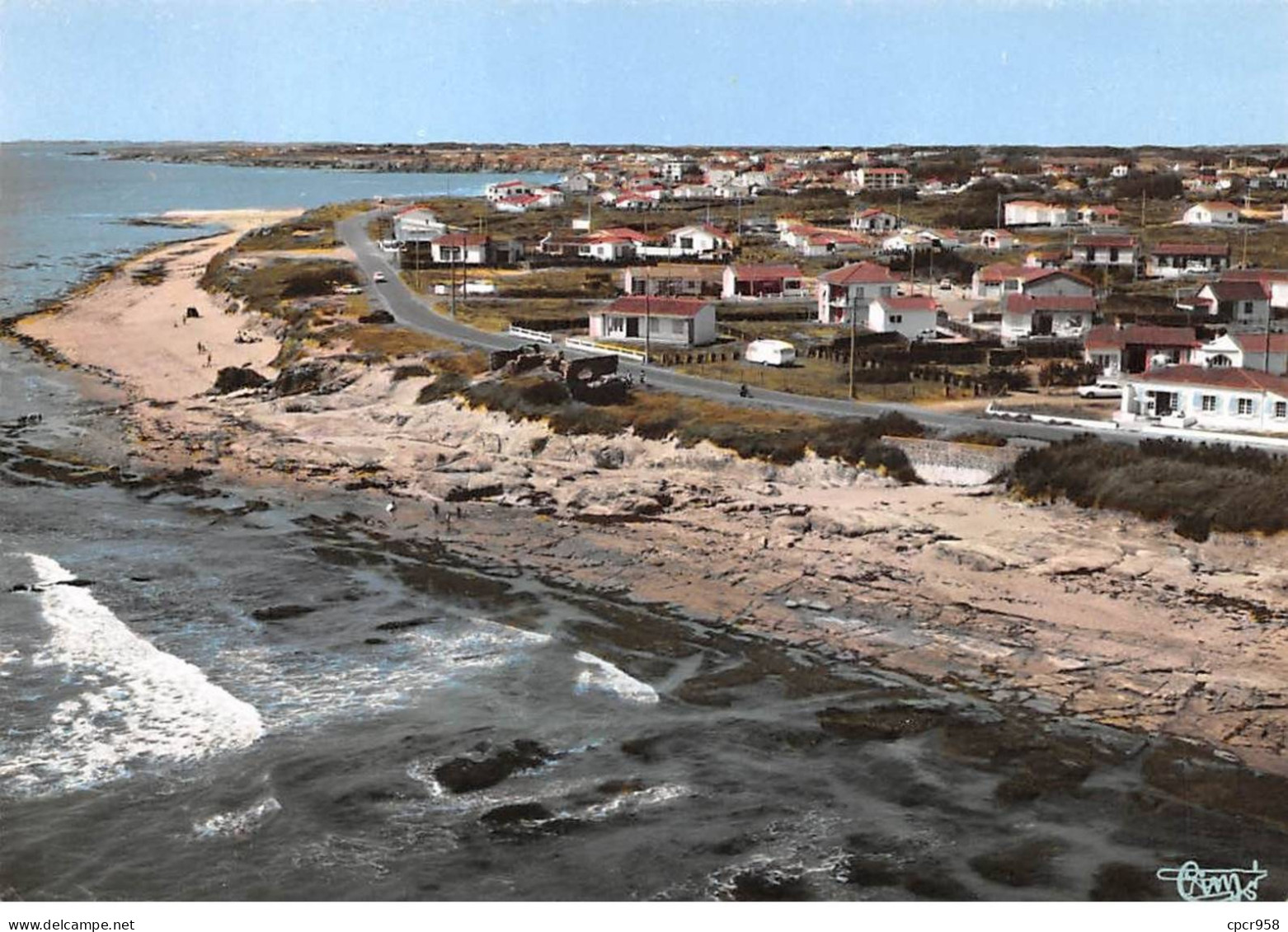 85 - SAN62213 - BRETIGNOLLES SUR MER - Vue Générale Aérienne - Combier - CPSM 10x15 Cm - Bretignolles Sur Mer