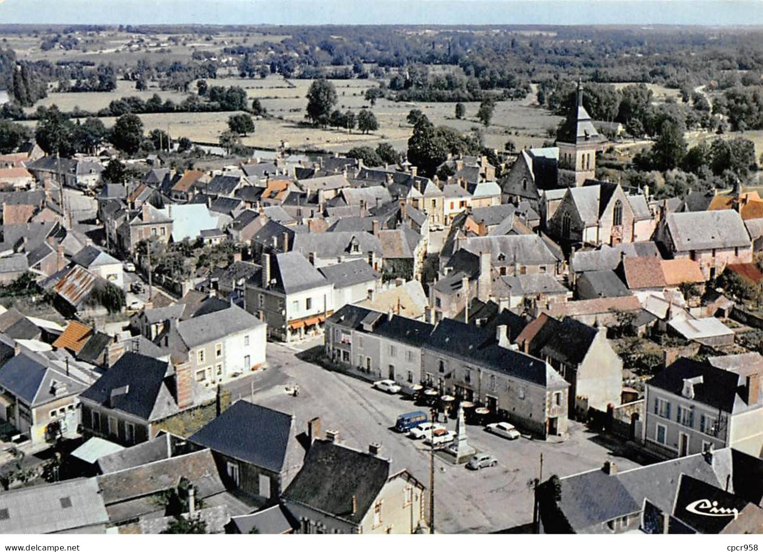 72 - SAN62064 - LUCHE PRINGE - Vue Générale Aérienne - Combier - CPSM 10x15 Cm - Luche Pringe