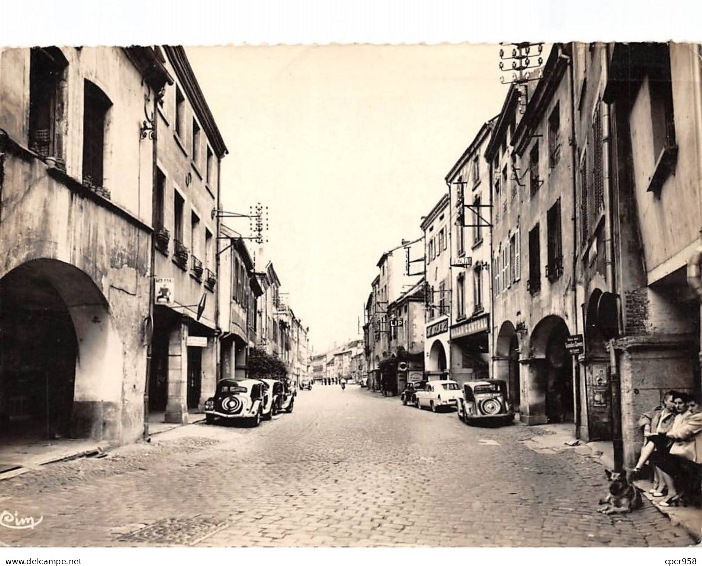 71 - SAN62015 - LOUHANS - Grande Rue Et Les Arcades - Combier - CPSM 10x15 Cm - Louhans