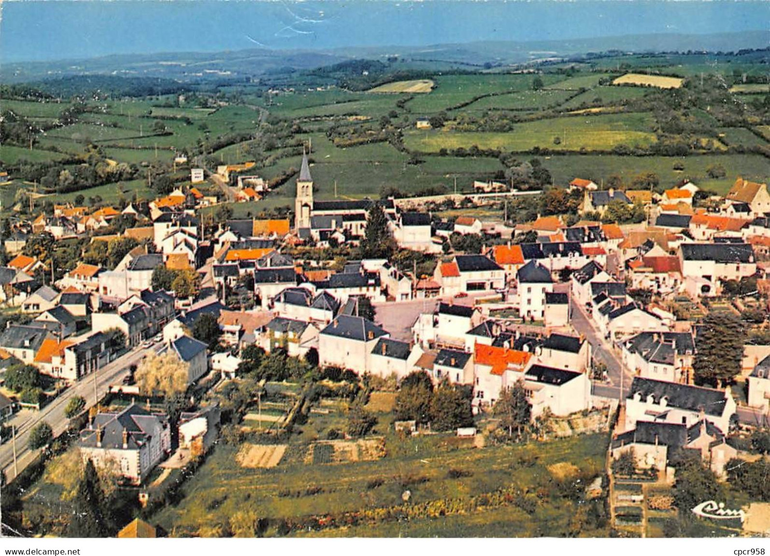 58 - SAN61798 - ST HONORE LES BAINS - Vue Générale Aérienne - Combier - CPSM 10x15 Cm - Saint-Honoré-les-Bains