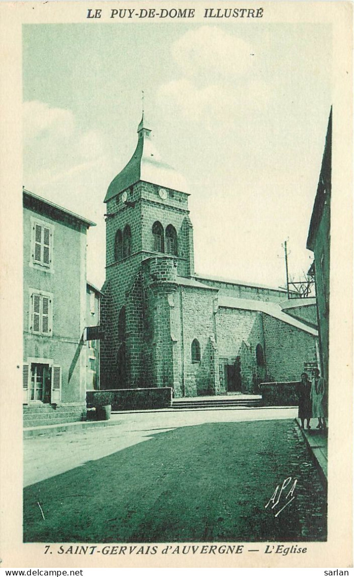 63 , ST GERVAIS D’AUVERGNE , L’église  , * 524 68 - Saint Gervais D'Auvergne