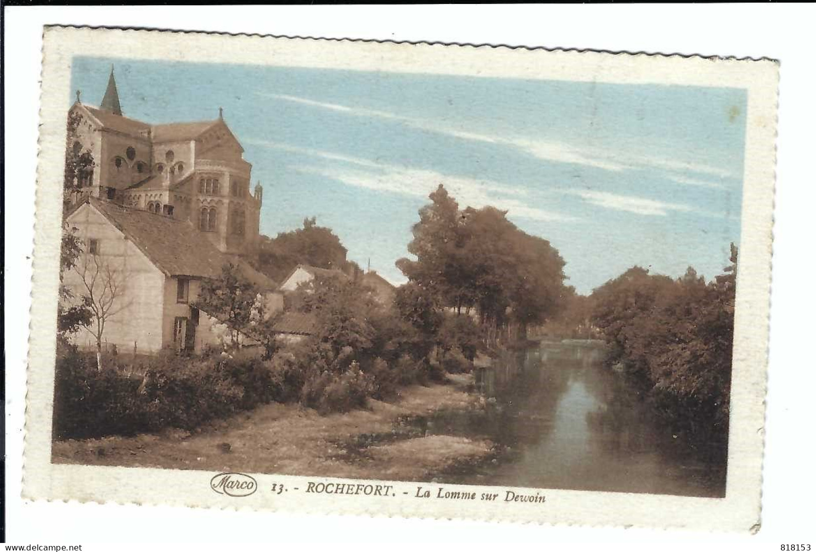 13 - ROCHEFORT  -  La Lomme Sur Dewoin    Marco   1924 - Rochefort