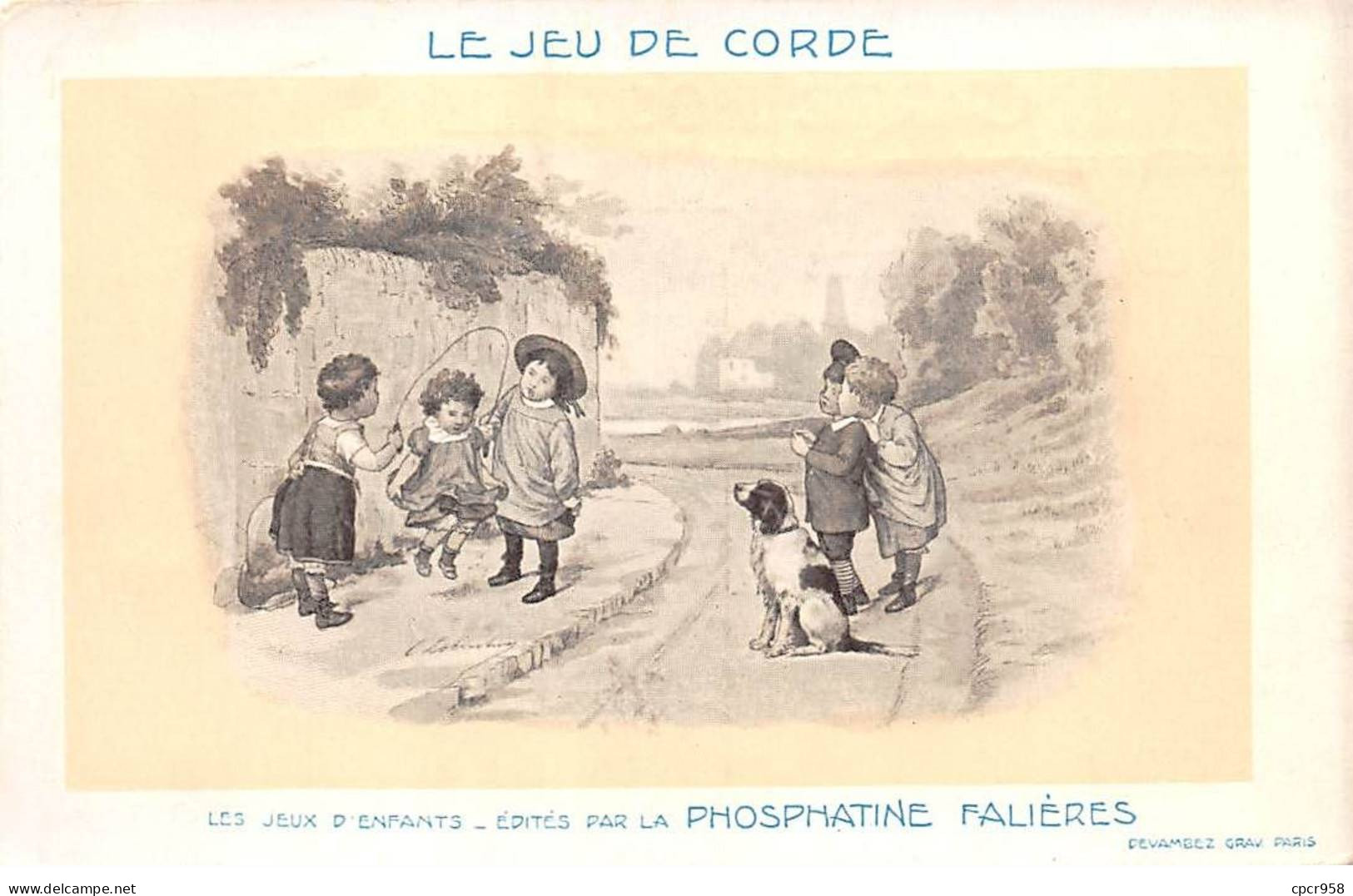 Publicité - N°86544 - Les Jeux D'Enfants - La Phosphatine Falières - Le Jeu De Corde - Werbepostkarten