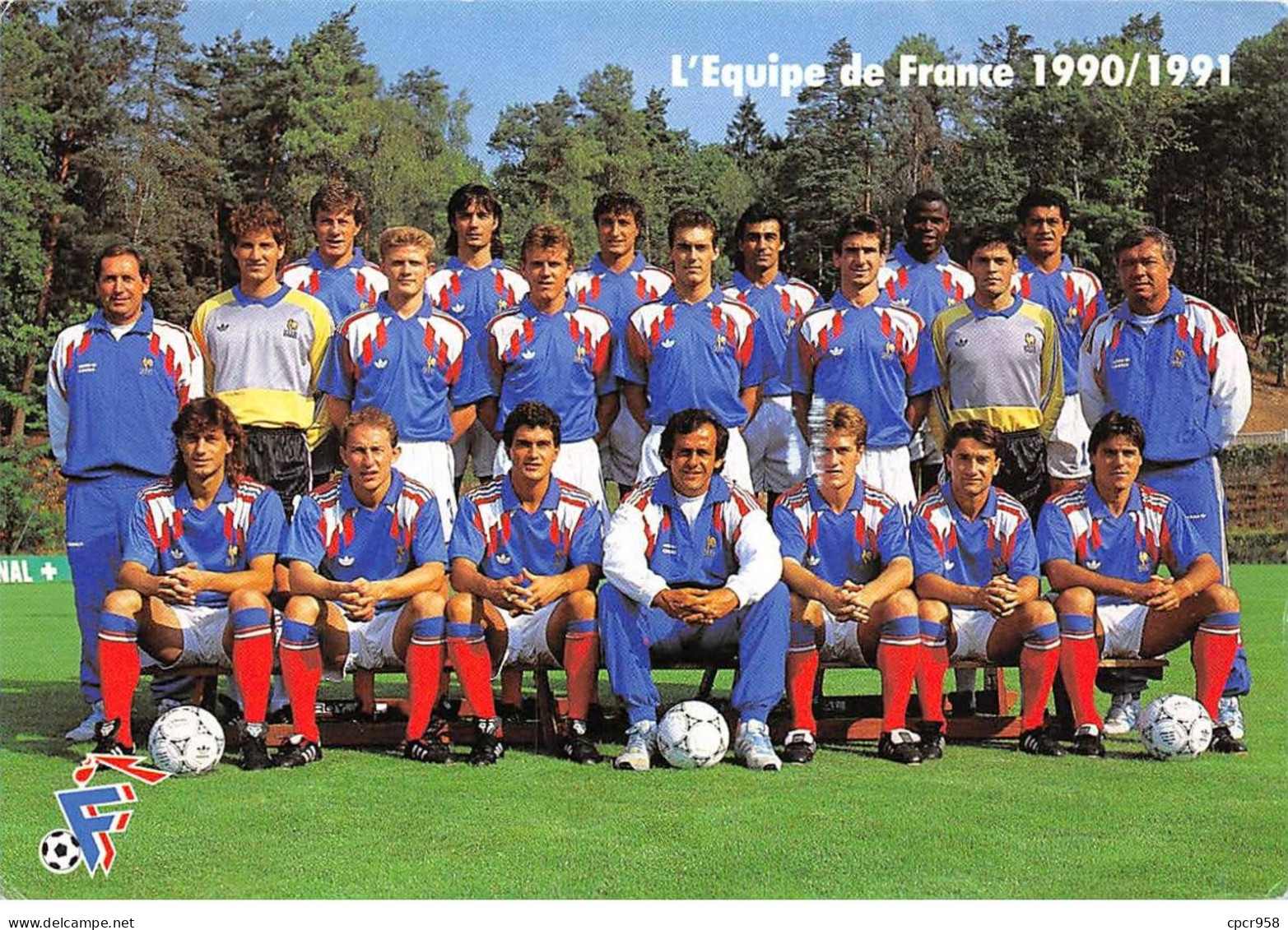 SPORTS - SAN62553 - FOOTBALL - L'Equipe De France 1990-91 - CPSM 10x15 Cm - Soccer