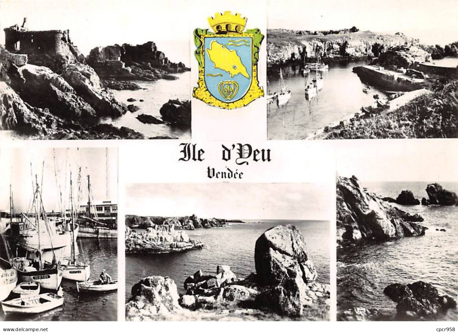 85 - SAN62196 - ILE D'YEU - Vue D'ensemble - Combier - CPSM 10x15 Cm - Ile D'Yeu