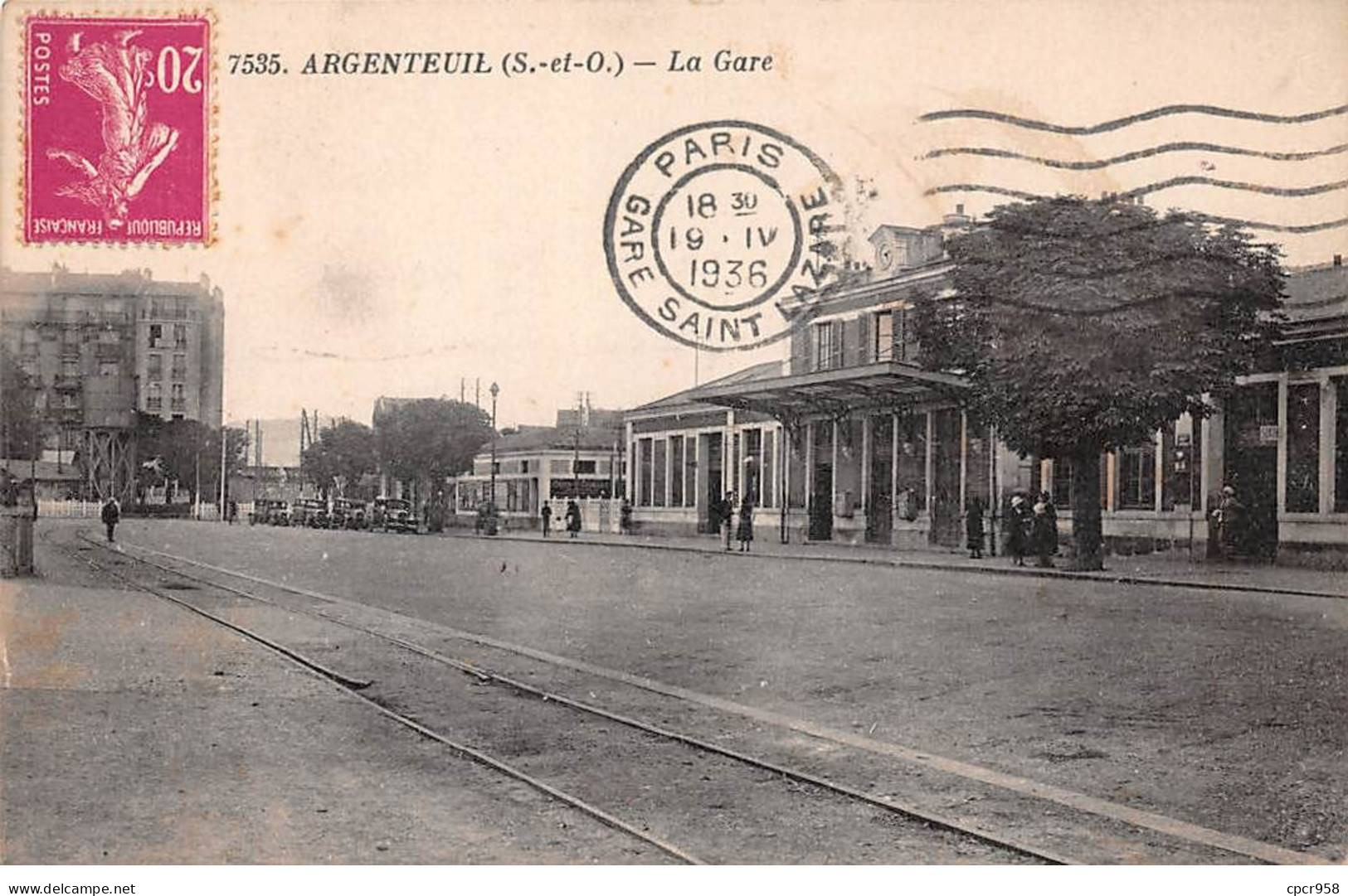 95-AM22684.Argenteuil.N°7535.La Gare - Argenteuil