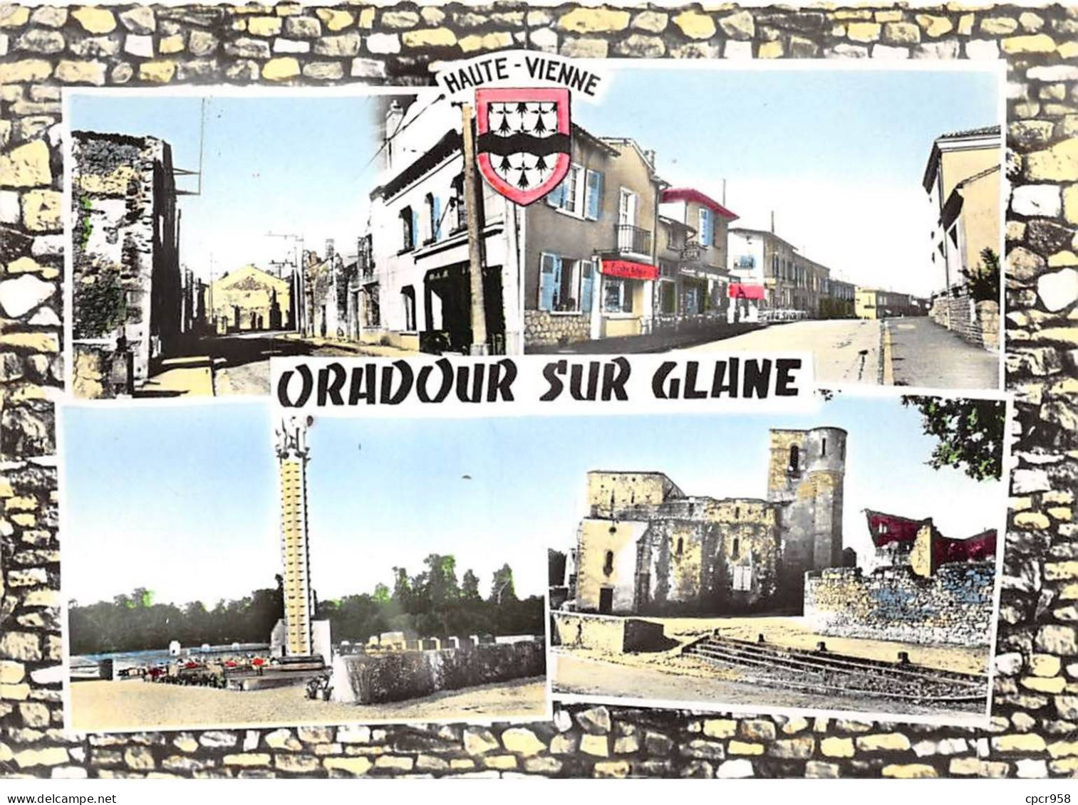 87 - SAN62275 - ORADOUR SUR GLANE - Dans Le Village Brûlé - La Ville Nouvelle- Le Tombeau Des Martyrs - CPSM 10x15 Cm - Oradour Sur Glane