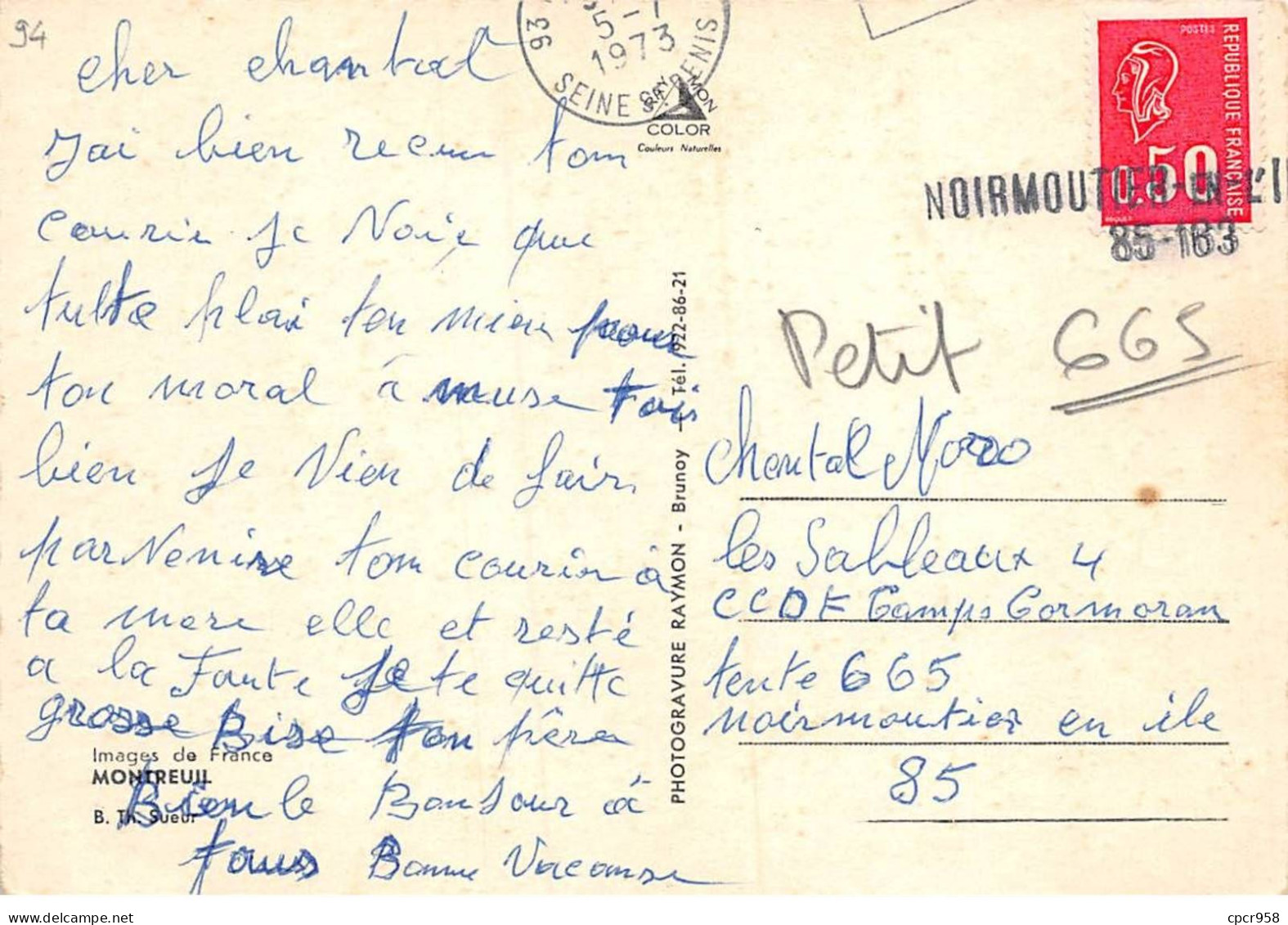 94 - SAN62486 - MONTREUIL - B. Th. Suedi - Raymon - CPSM 10x15 Cm - Autres & Non Classés