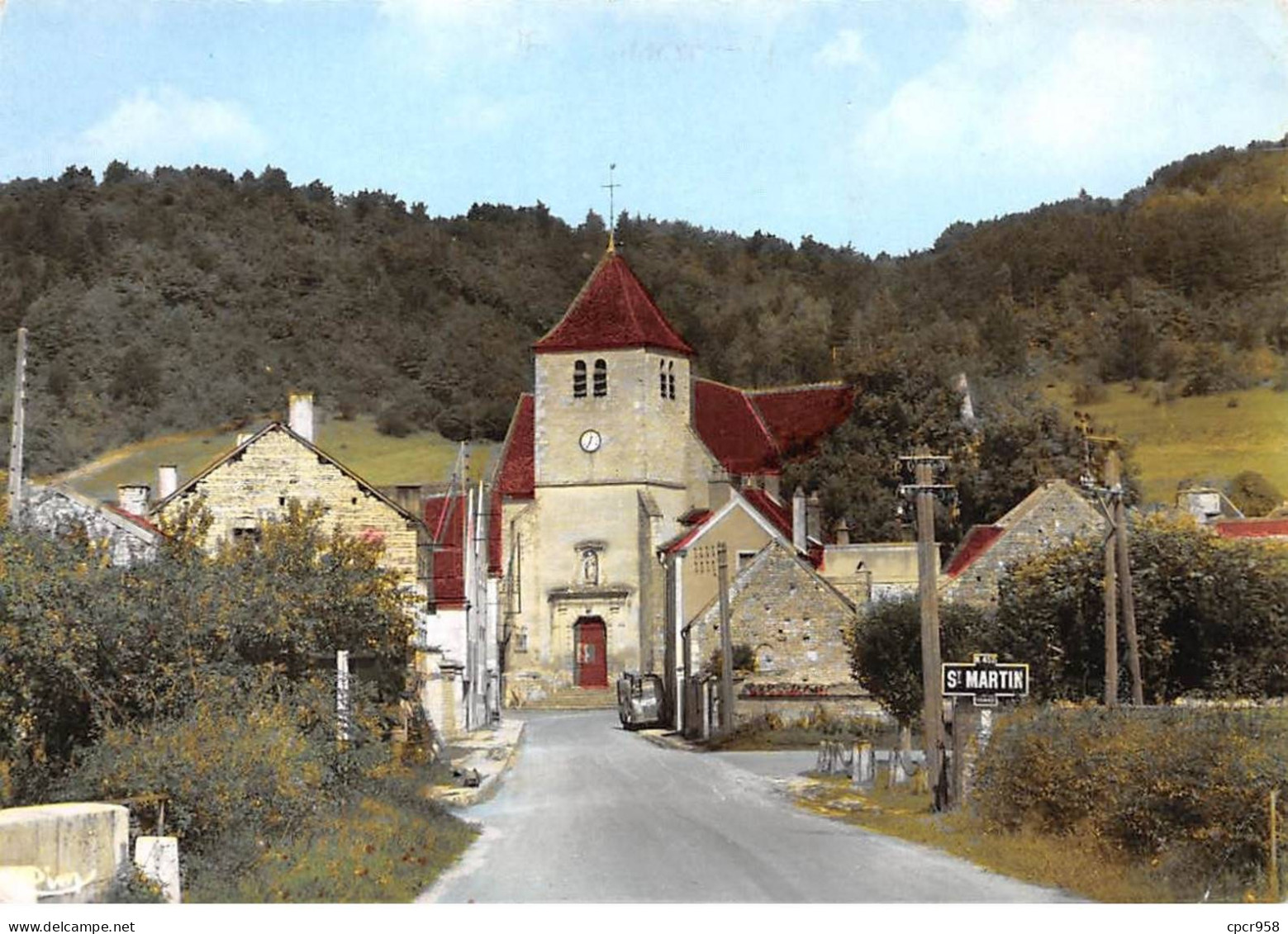 89 - SAN62324 - ST MARTIN SUR ARMANCON - Entrée Du Pays - Route De Tonnerre - Spadem - CPSM 10x15 Cm - Saint Martin Du Tertre