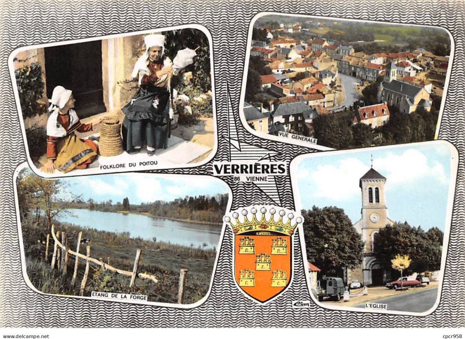 86 - SAN62264 - VERRIERES - Vue D'ensemble - Combier - CPSM 10x15 Cm - Sonstige & Ohne Zuordnung