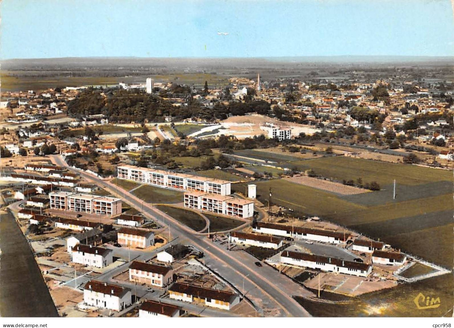 86 - SAN62242 - LOUDUN - La Cité De Grillemonts - Vue Aérienne - Combier - CPSM 10x15 Cm - Loudun