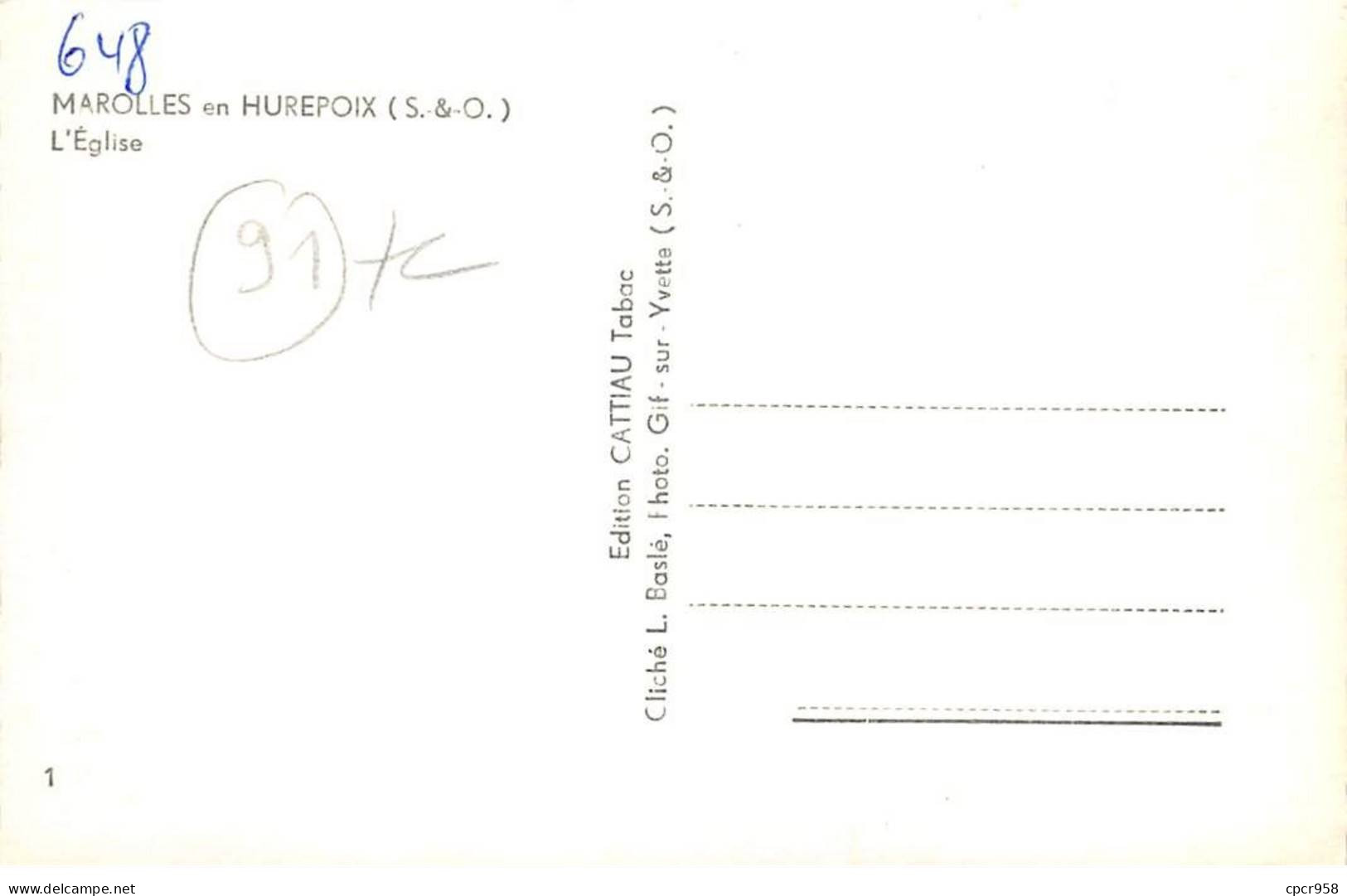 91 - SAN63217 - MAROLLES EN HUREPOIX - L'Eglise - CPSM 14x9 Cm - Autres & Non Classés