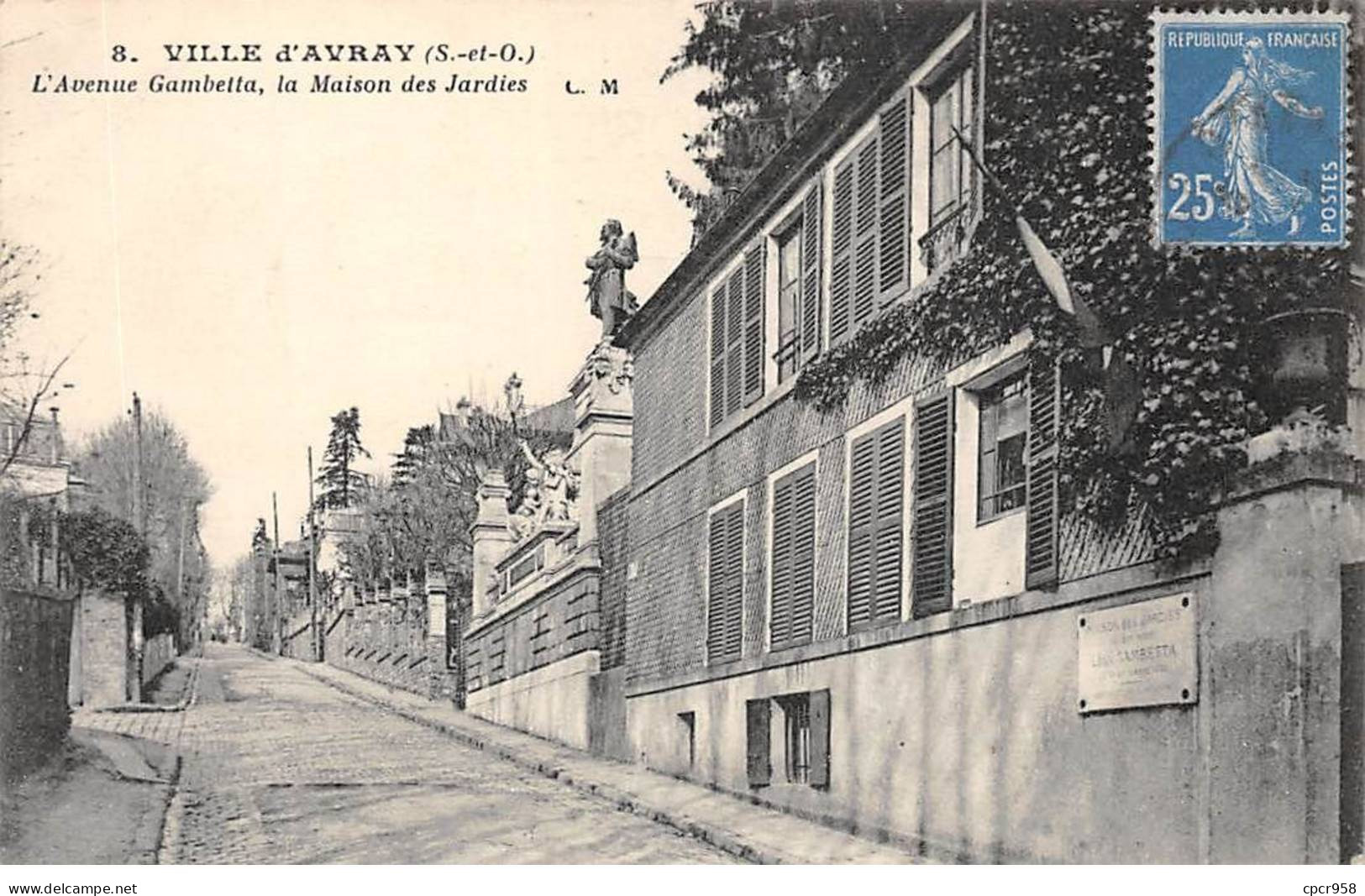 92 - SAN63286 - VILLE D'AVRAY - L'Avenue Gambetta - La Maison Des Jardies - Ville D'Avray